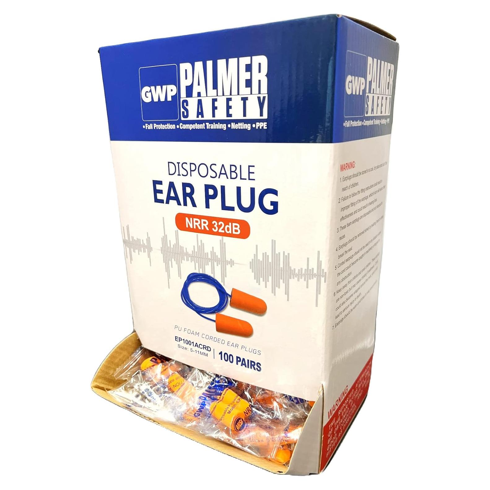 Tapones para oídos ATERET 100 pares 32dB protección auditiva