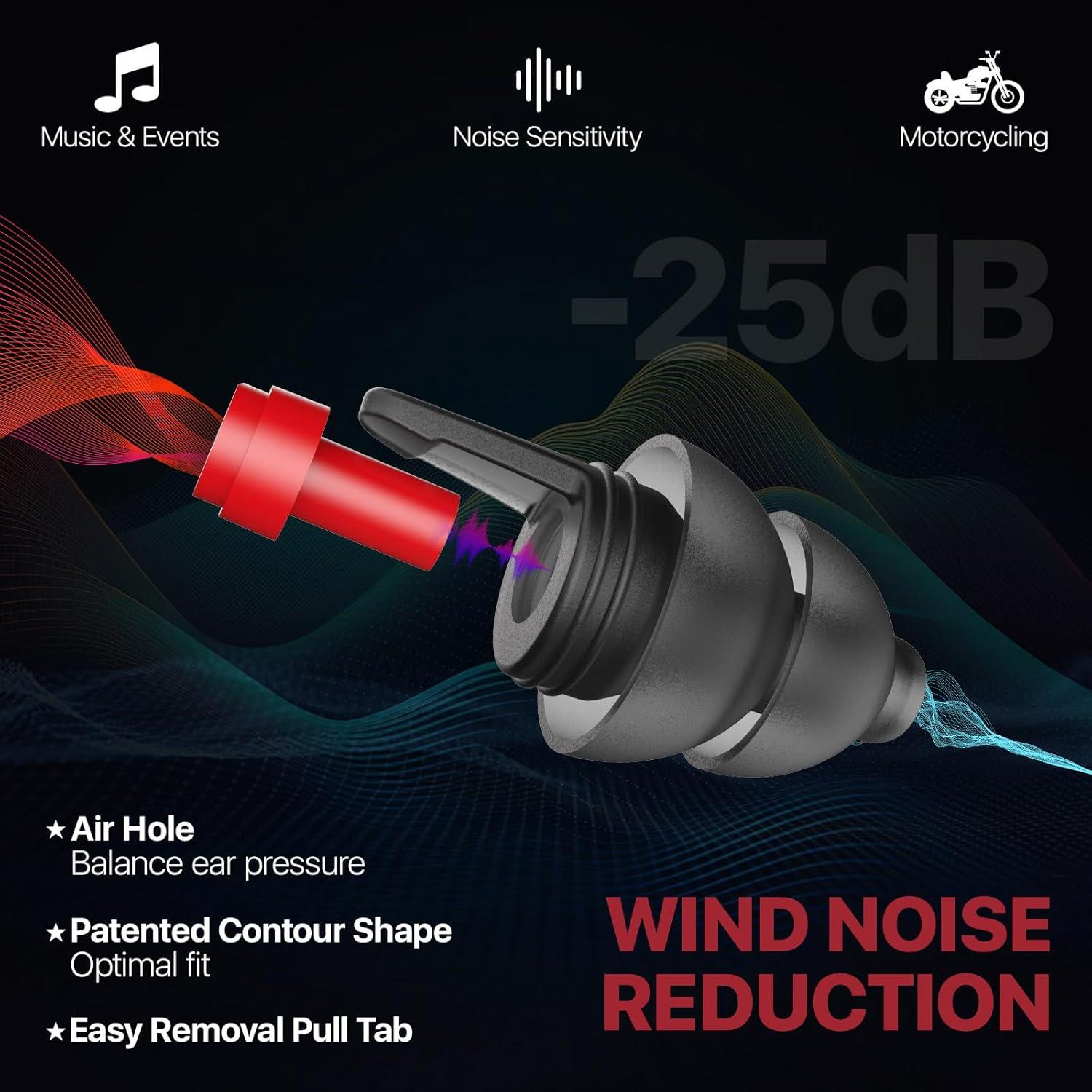 Tapones para Oídos Softvox Moto - Reducción Ruido 25 dB