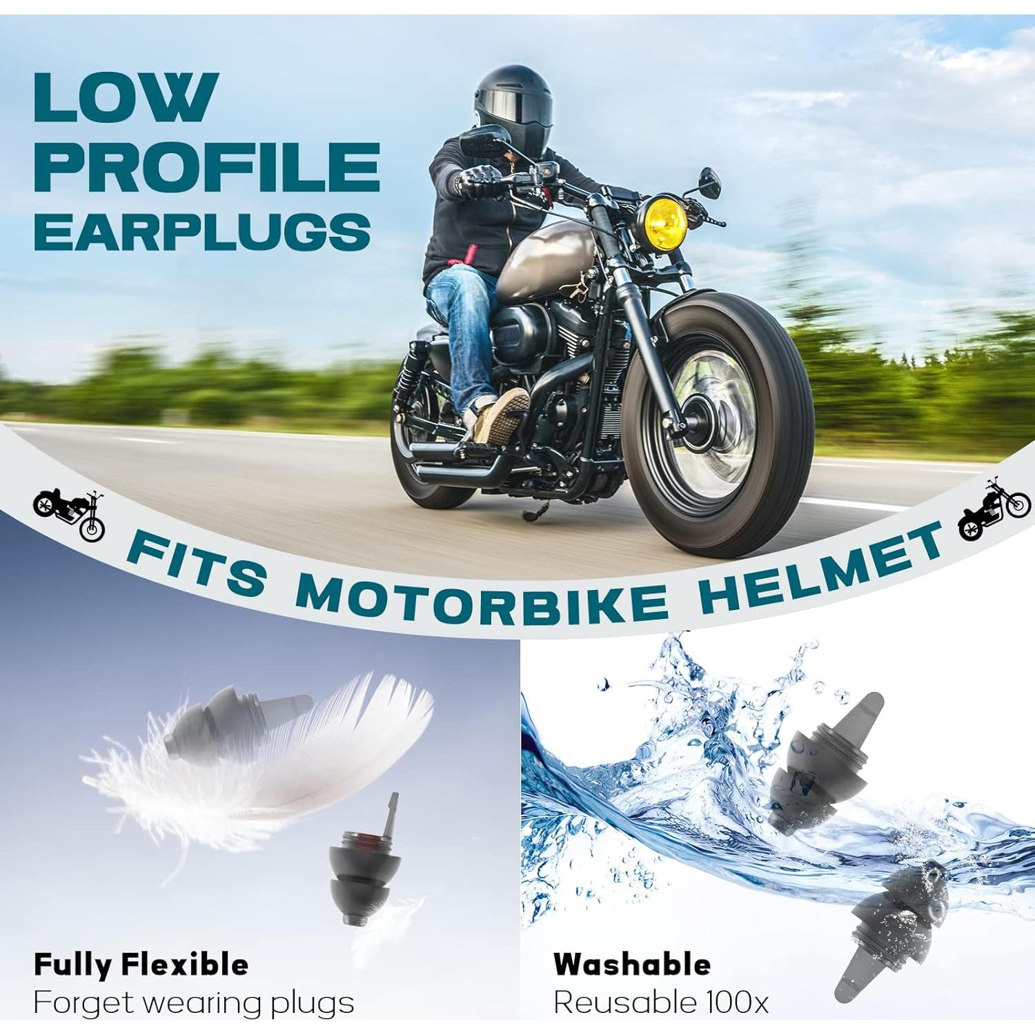 Tapones para Oídos Softvox Moto - Reducción Ruido 25 dB