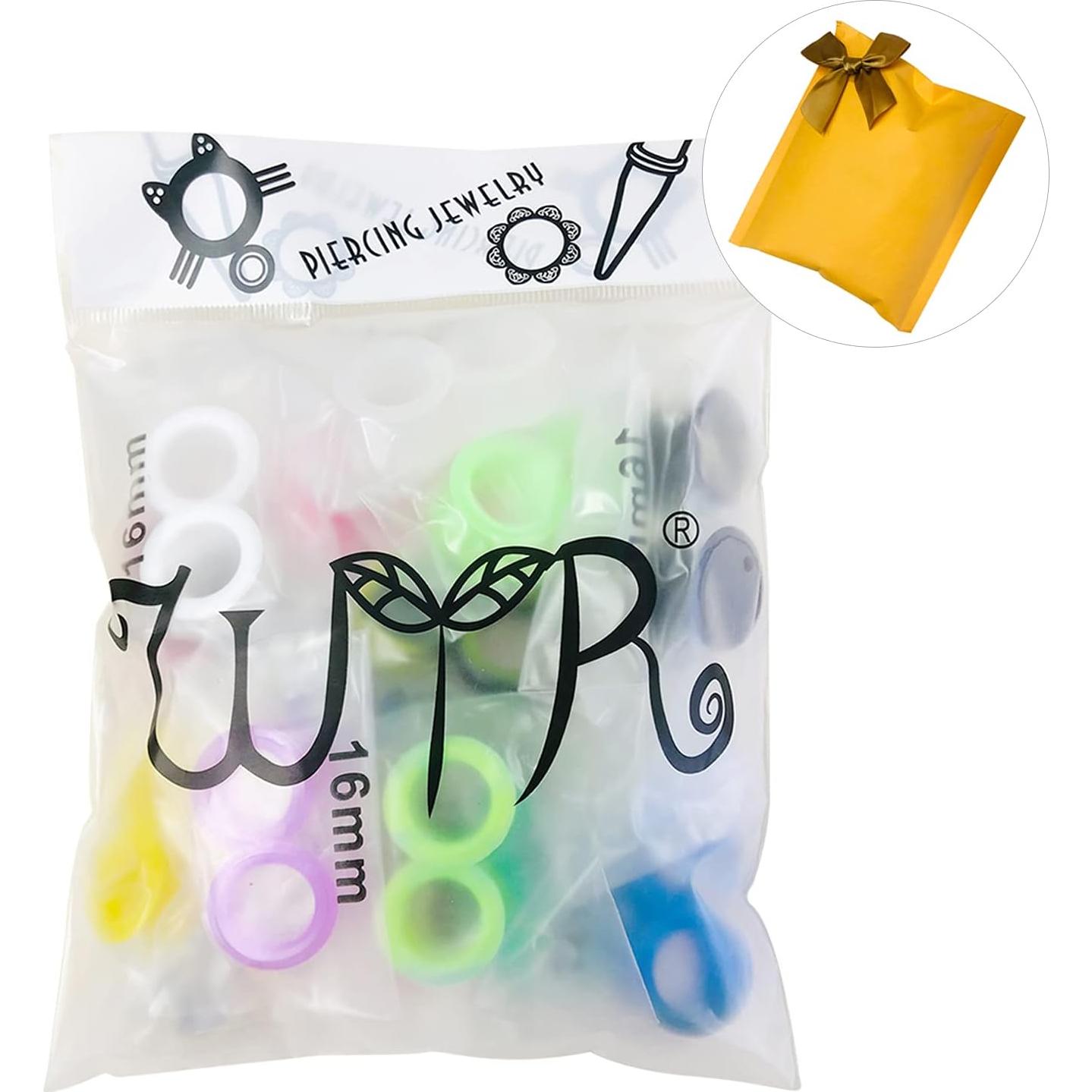 Kit de Estiramiento de Oído WYR 20 Piezas Silicona Hipoalergénica