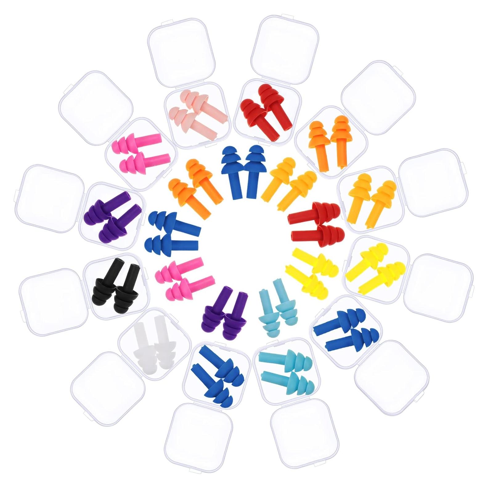 Tapones de Silicona Reutilizables BBTO - 48 Pares Colores Brillantes