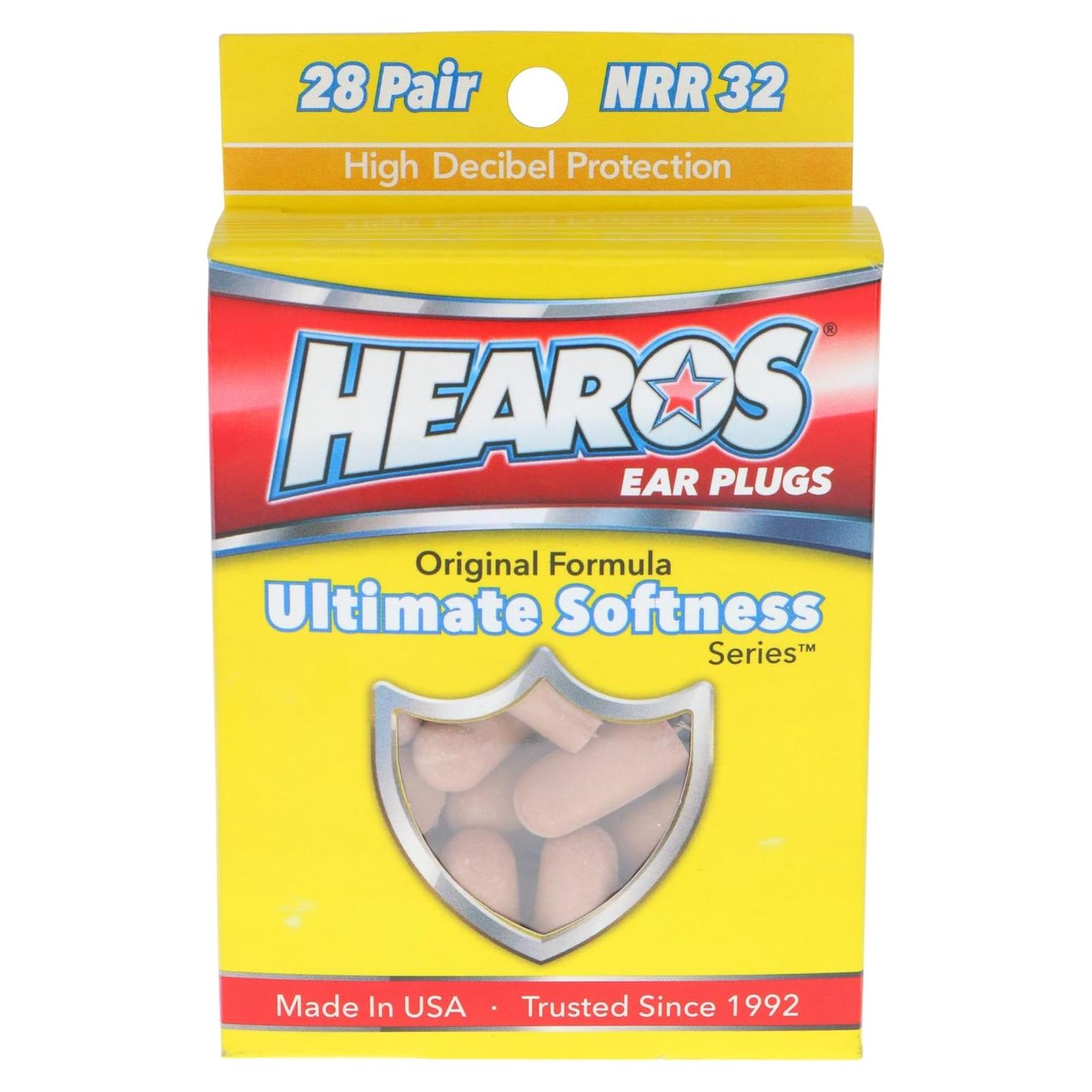 Tapones para oídos HEAROS Ultimate Softness 28 pares NRR 32dB