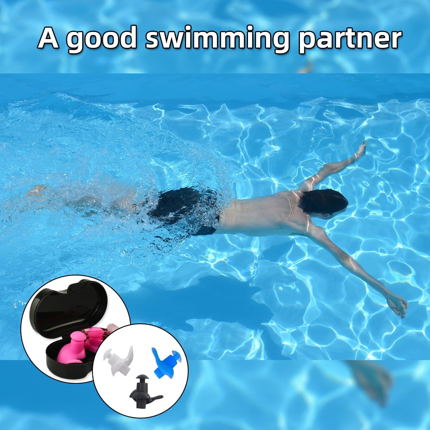 Set de Tapones y Clips para Nariz de Natación BOSOIRSOU 6 Pairs