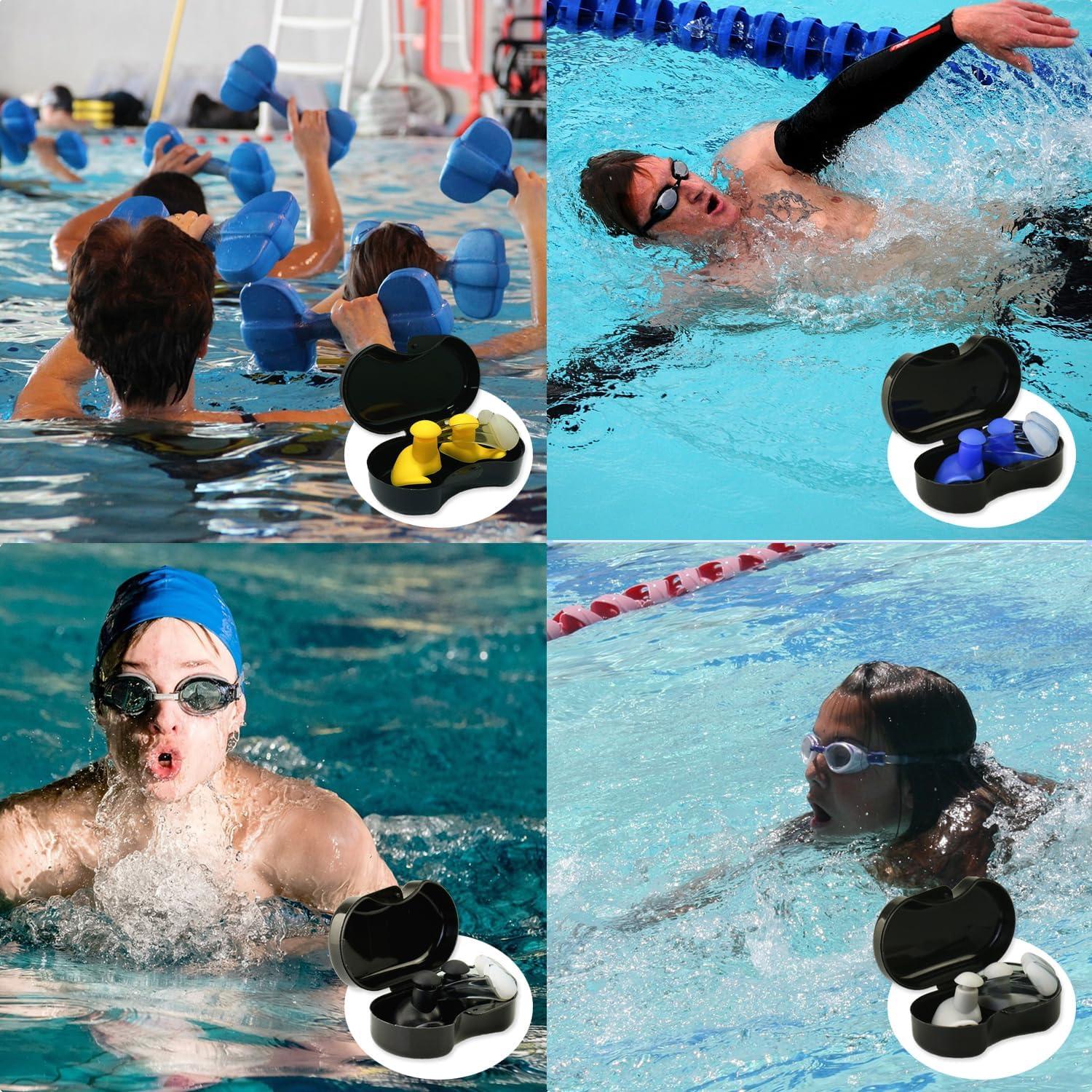 Set de Tapones y Clips para Nariz de Natación BOSOIRSOU 6 Pairs