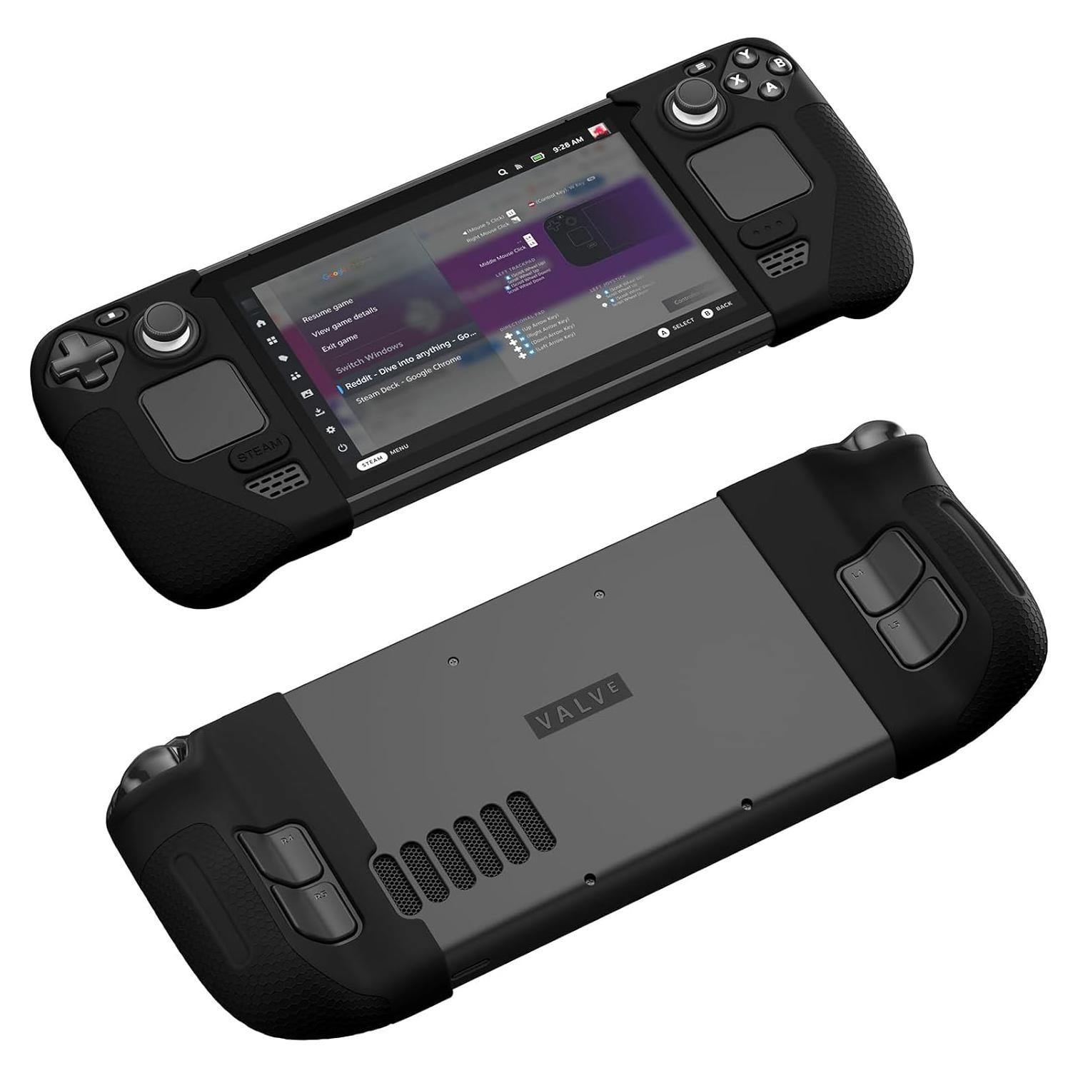 Funda de Silicona JSAUX para Steam Deck OLED/LCD - Negro