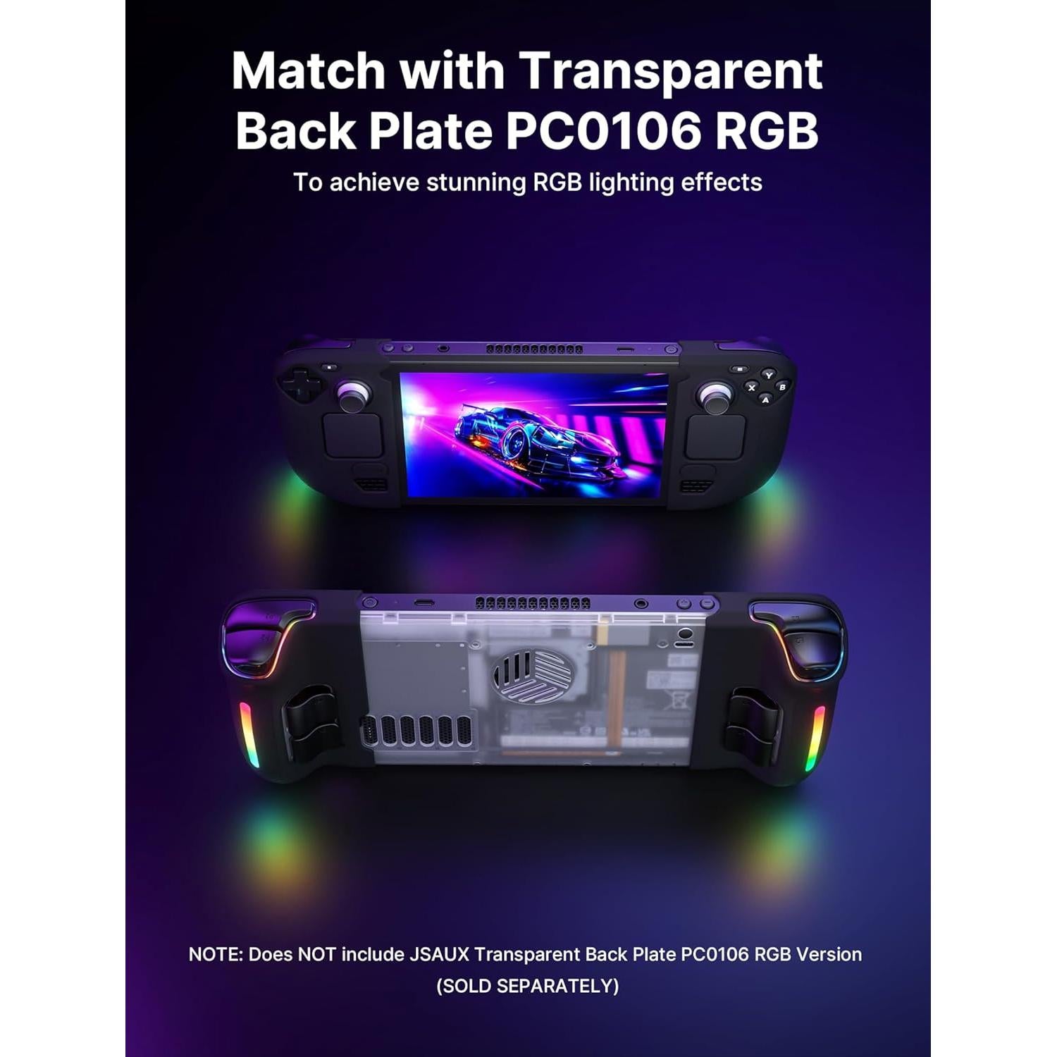 Funda de Silicona JSAUX para Steam Deck OLED/LCD - Negro