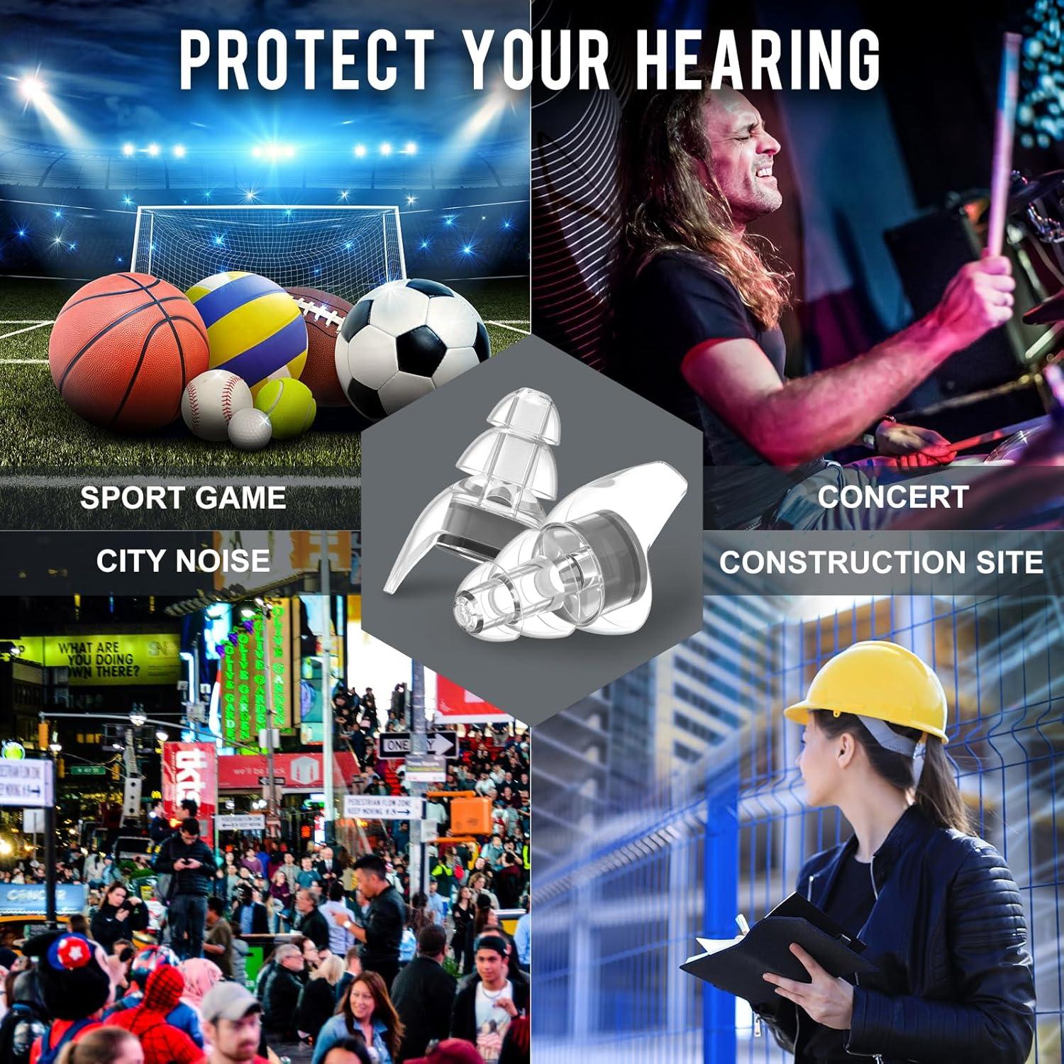 Tapones para Oídos ZDMATHE de Silicona - Reducción 23dB