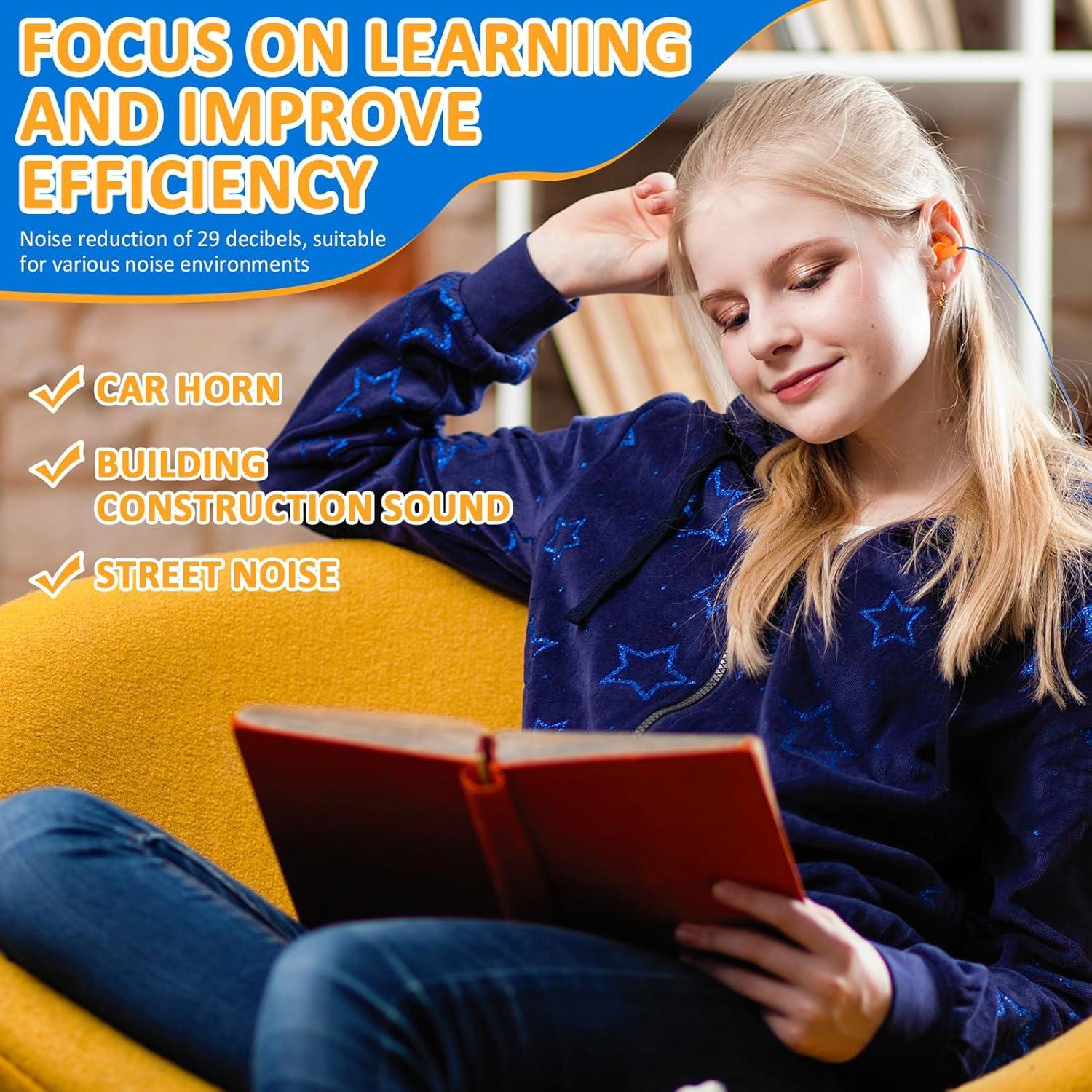 200 Pares Tapones para Oídos Xuhal con Cordón Silicona Impermeables