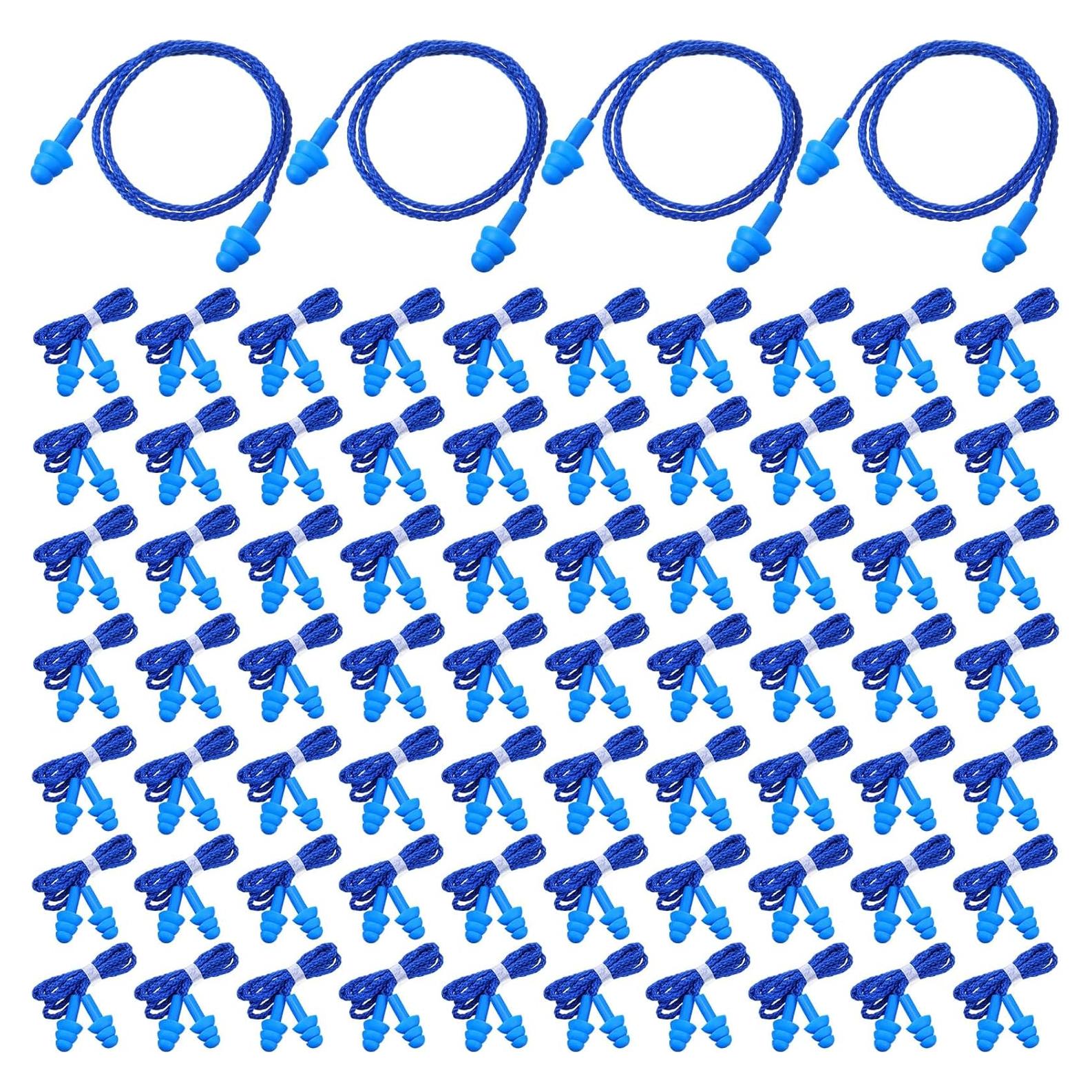 Tapones para Oídos Xuhal 200 Pares Silicona Reutilizables