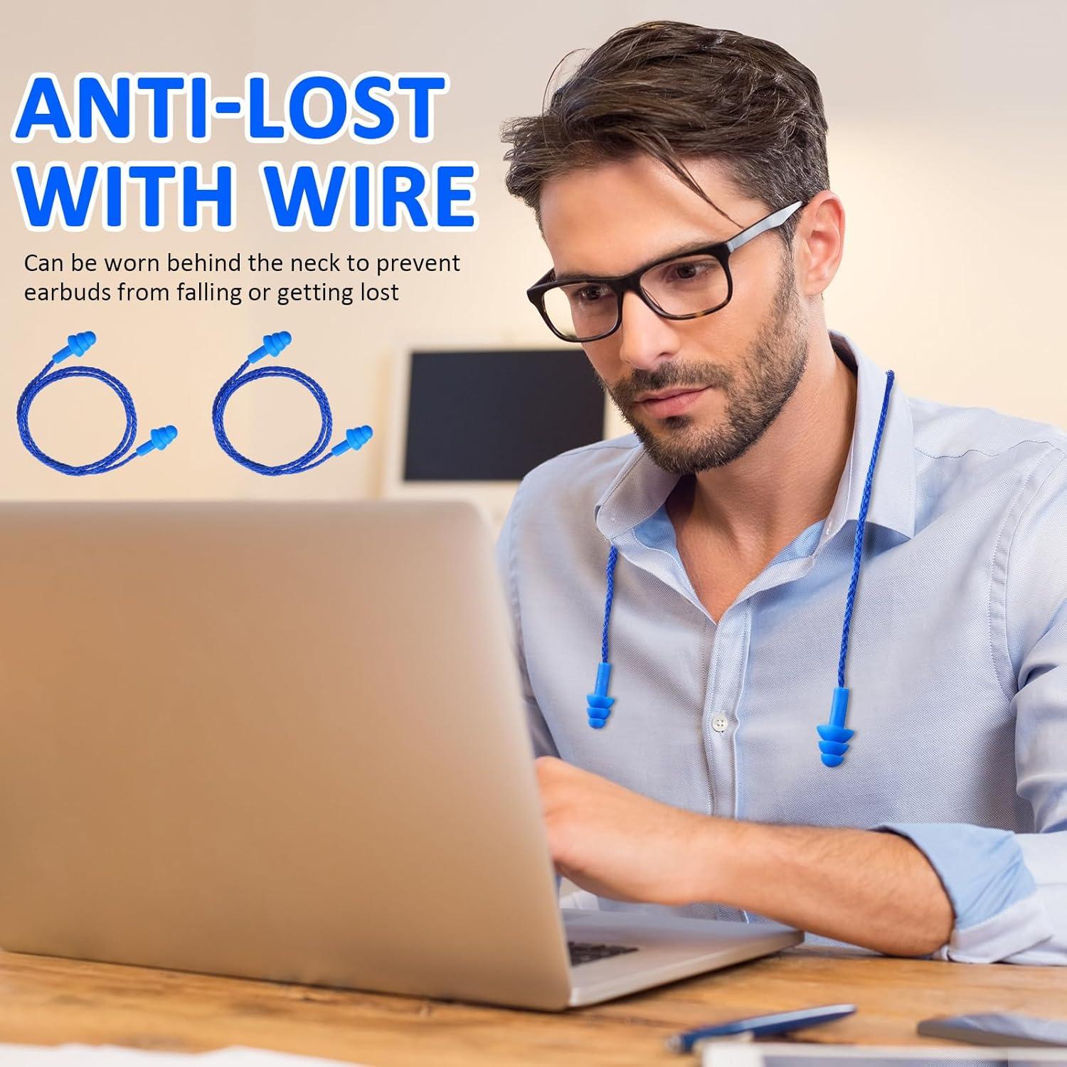 Tapones para Oídos Xuhal 200 Pares Silicona Reutilizables