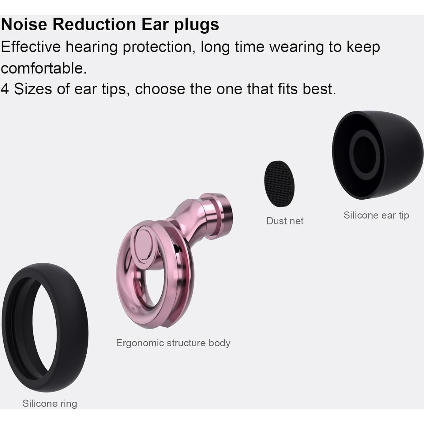 Tapones para Oídos Gutevoz con Cancelación de Ruido 30dB - 8 Pares