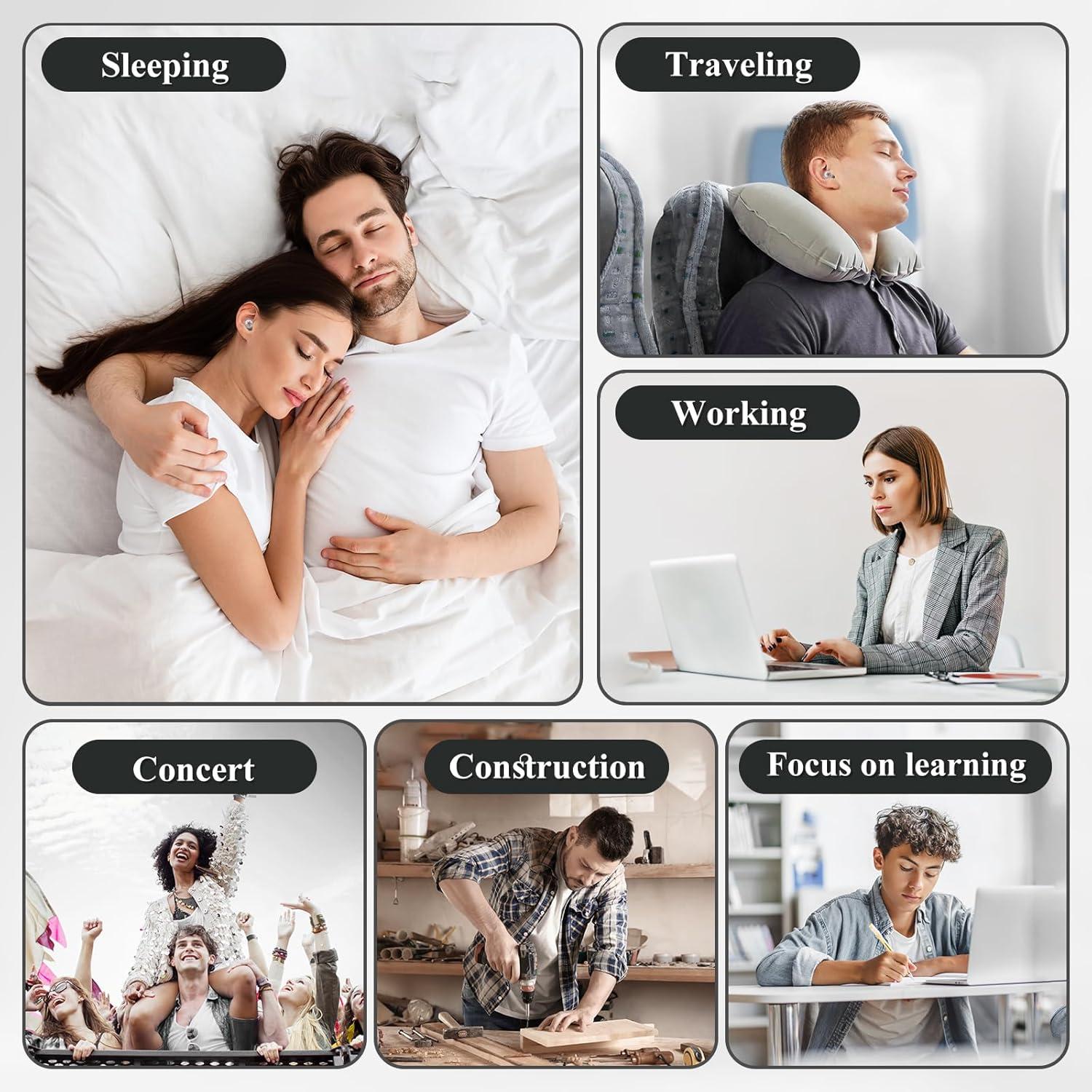 Tapones de Oído de Silicona Suave Bradwigson 26 dB - 3 Pares