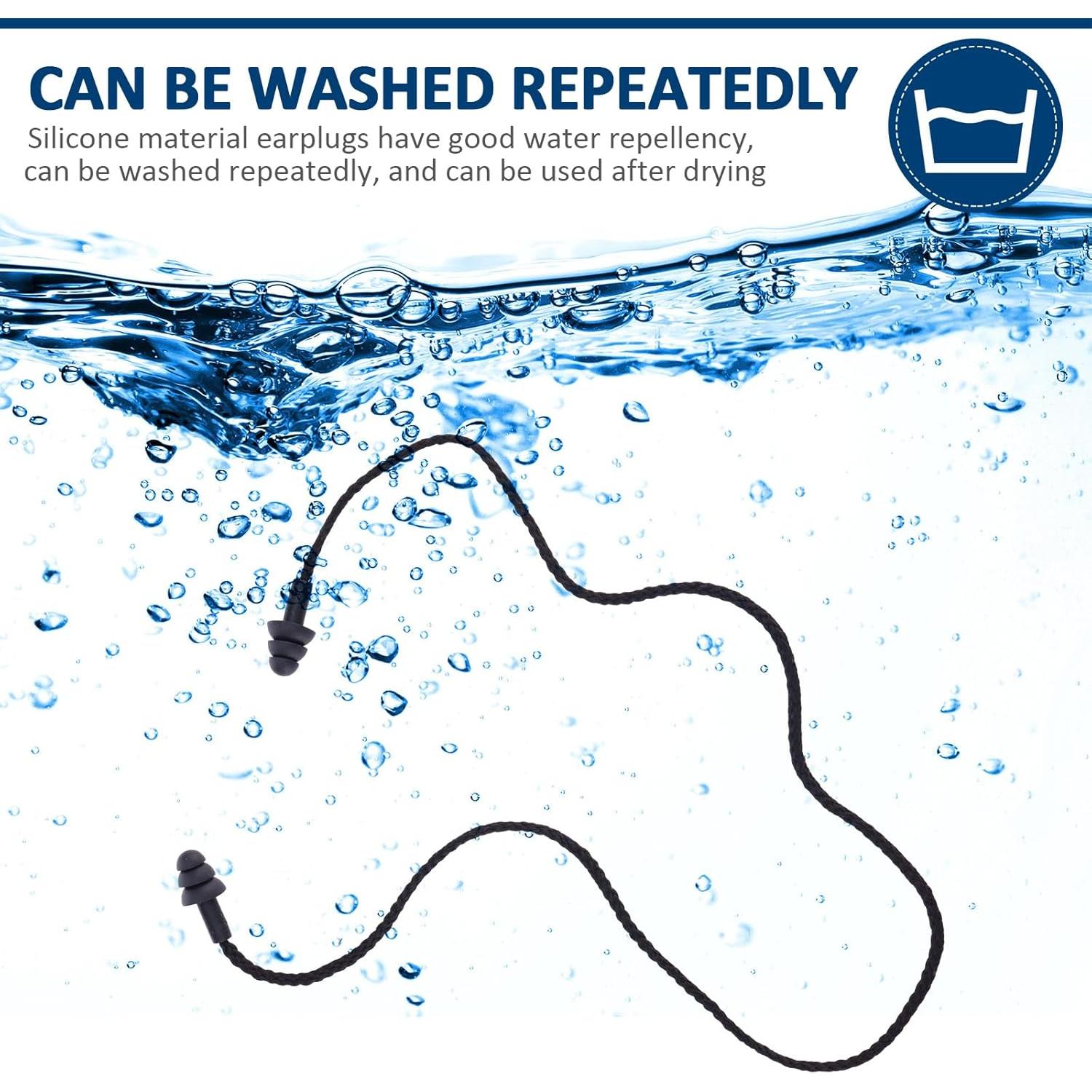 Tapones para Oídos Xuhal 200 Pares Silicona Reutilizables