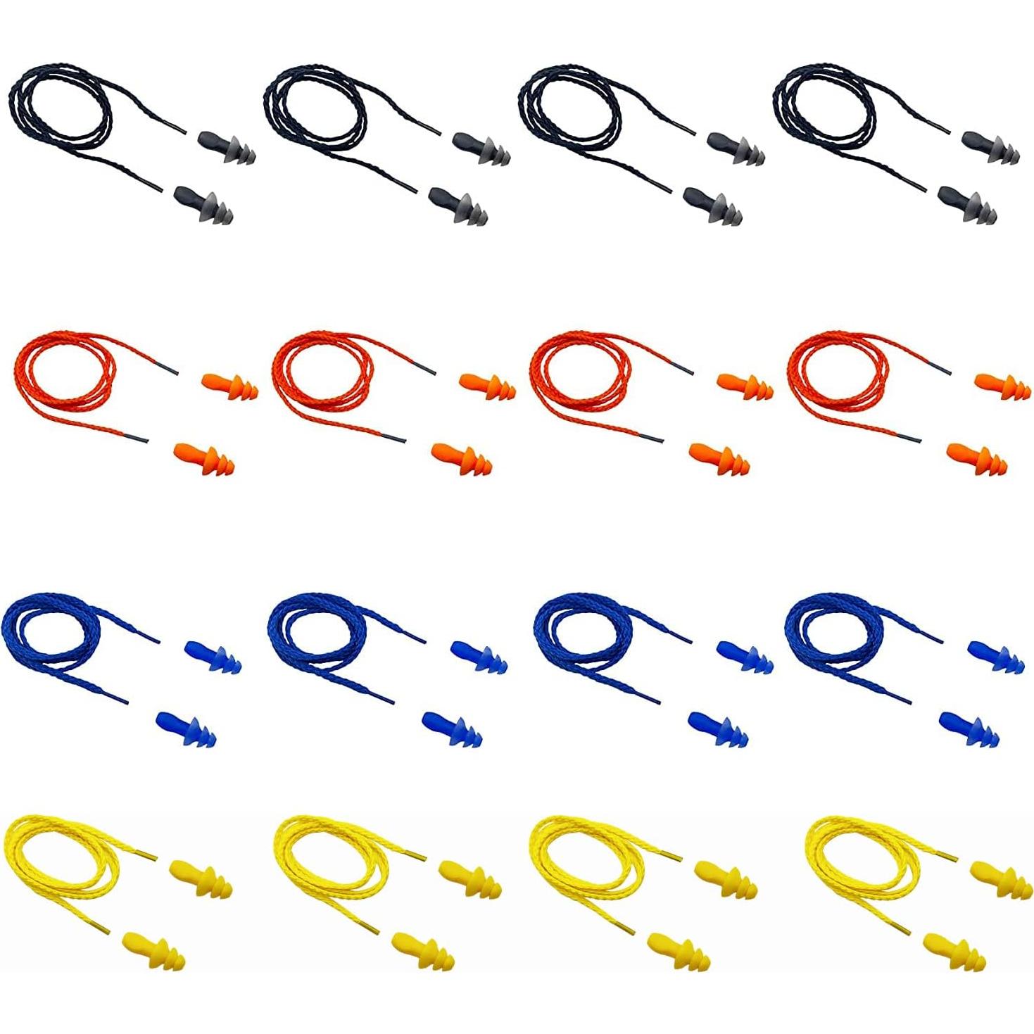 Tapones para Oídos AXBUS Silicona Reutilizables 16 Pares