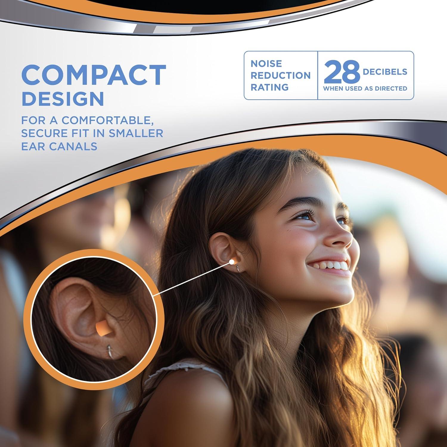 Tapones de Oído HEAROS Nanos NRR 28 Extra Pequeños 25 Pares