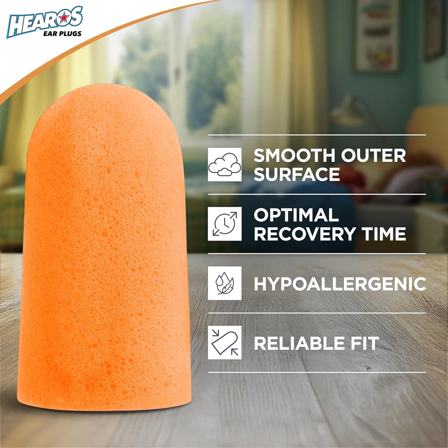 Tapones de Oído HEAROS Nanos NRR 28 Extra Pequeños 25 Pares
