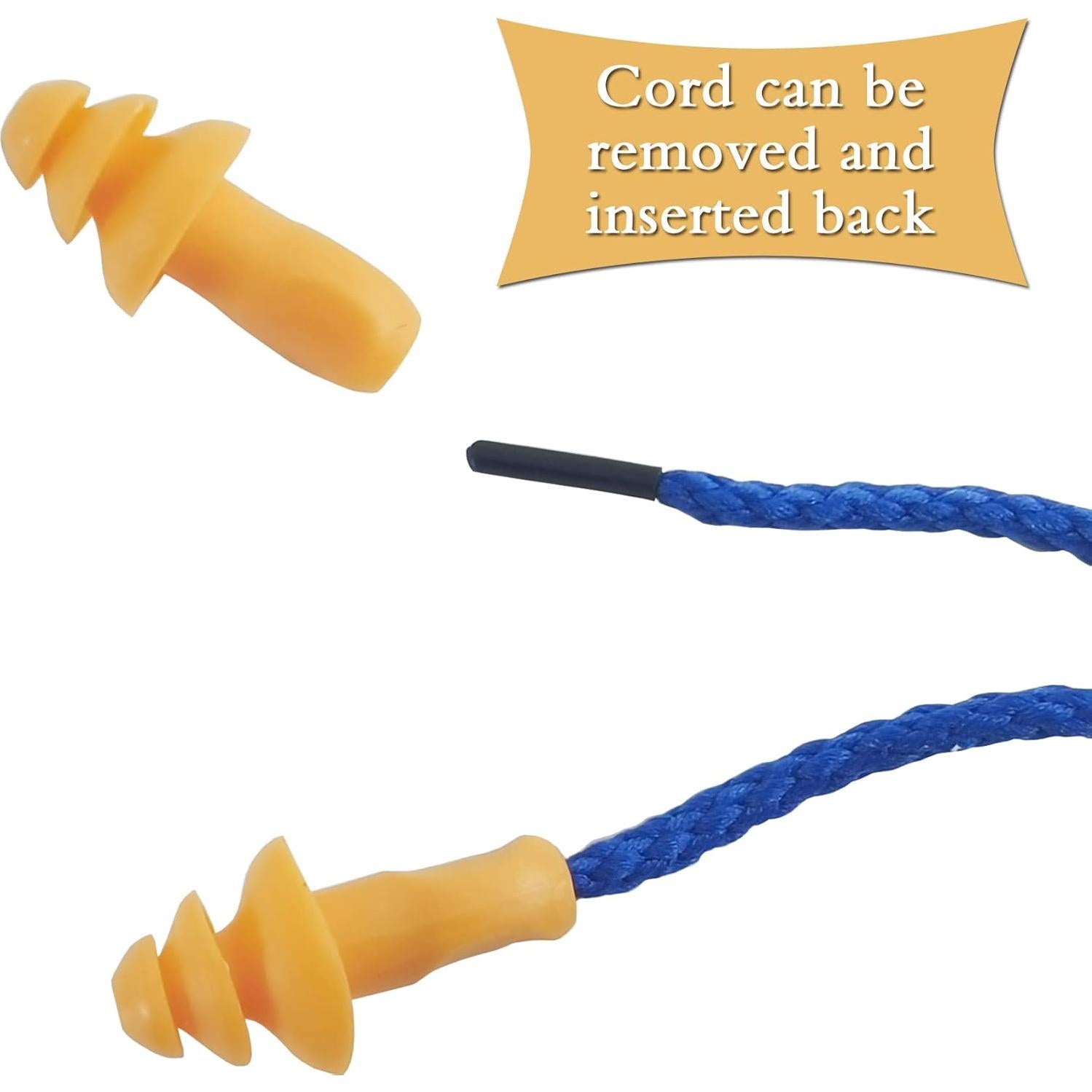 Tapones para Oídos GXXMEI 100 Pares Silicona Reutilizables