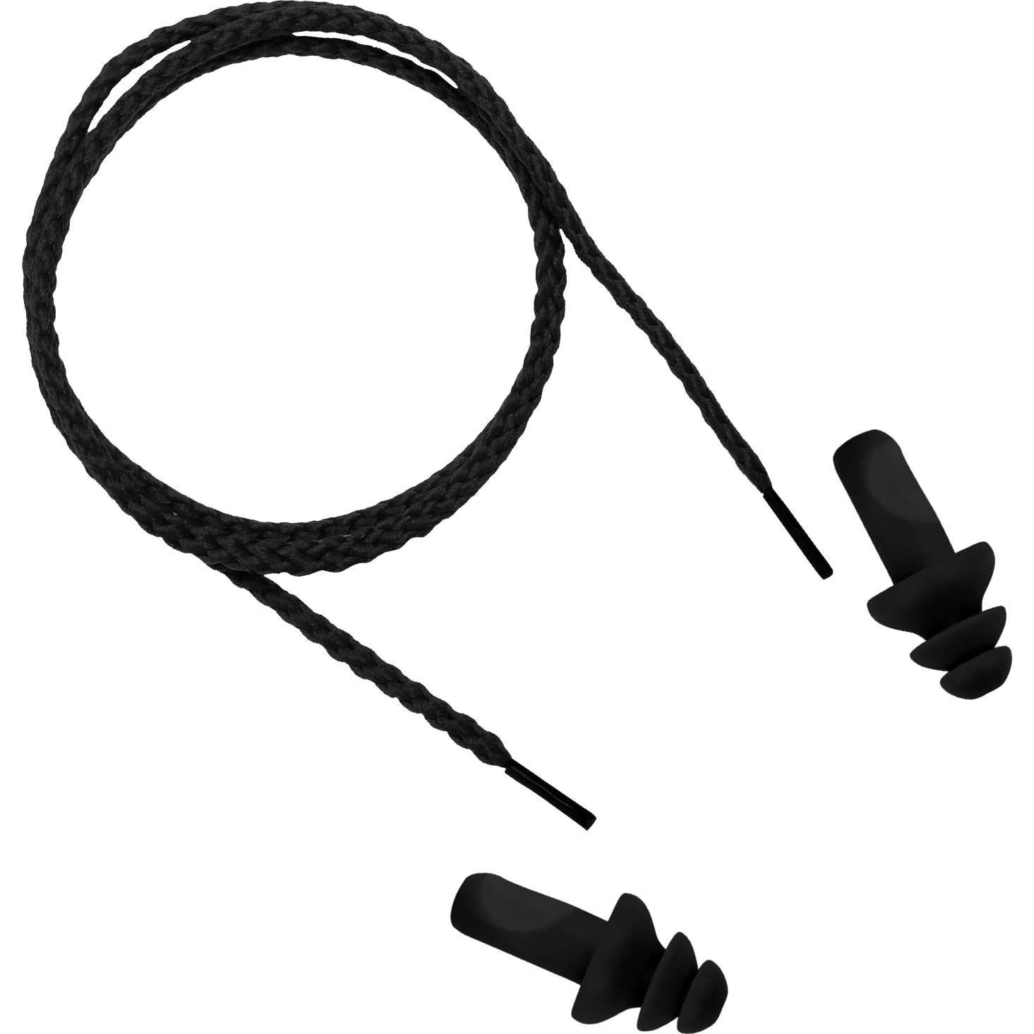 20 Pares Tapones para Oídos Bememo de Silicona con Cuerda