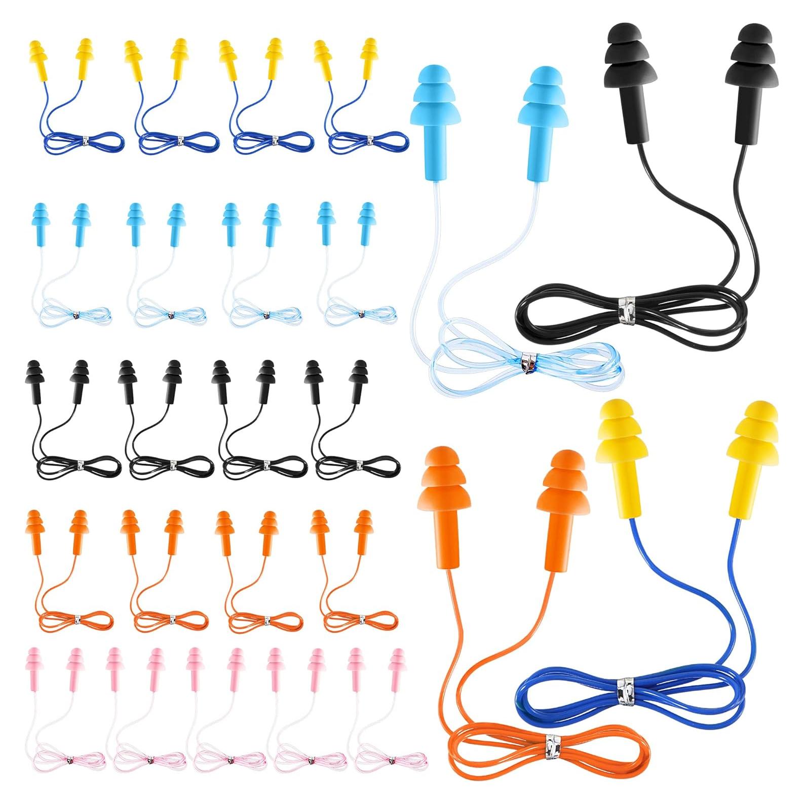 Tapones para Oídos de Silicona LEIFIDE 25 Pares Reutilizables