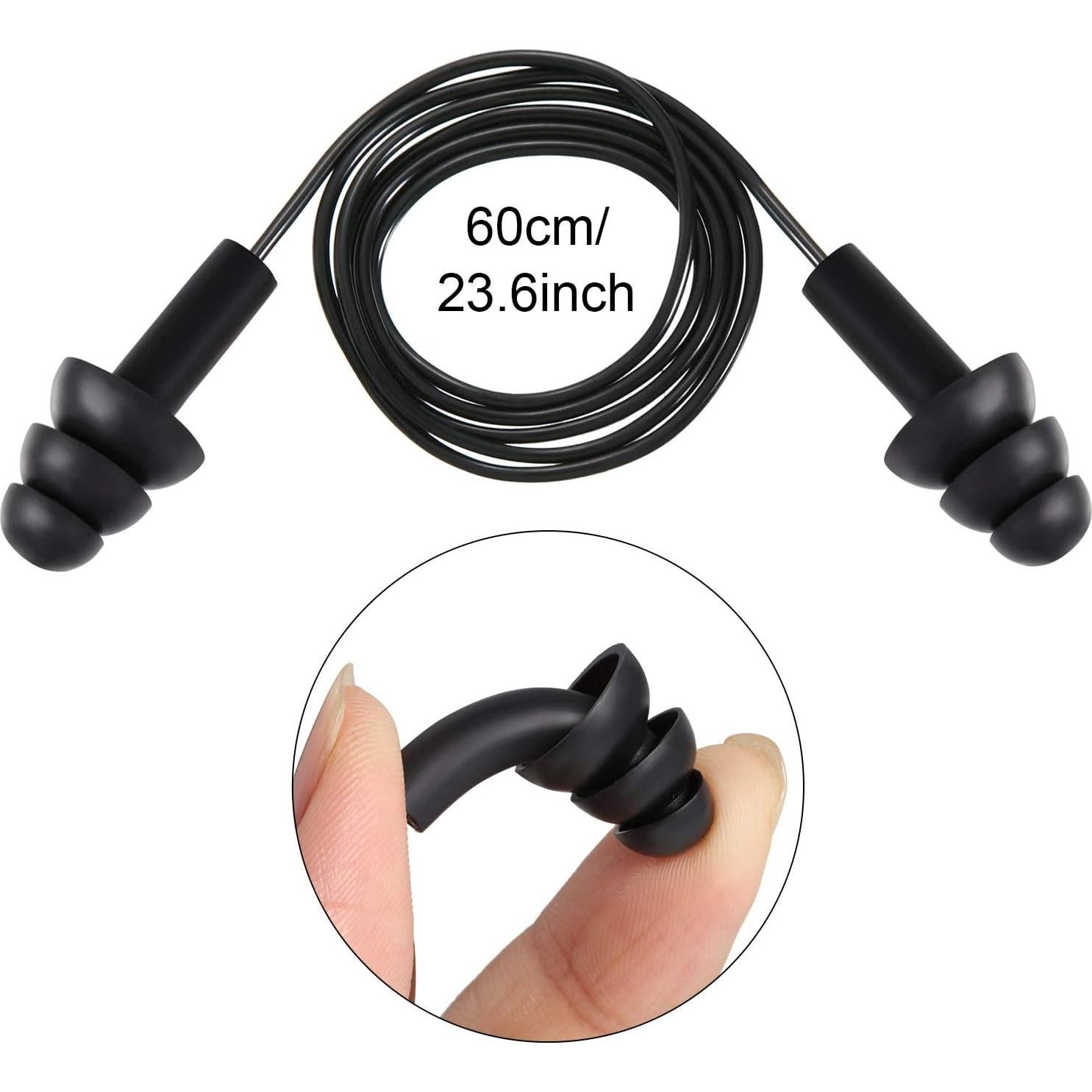 Tapones para Oídos de Silicona LEIFIDE 25 Pares Reutilizables