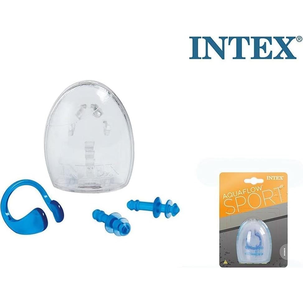 Conjunto de tapones para oídos y pinza para nariz Intex