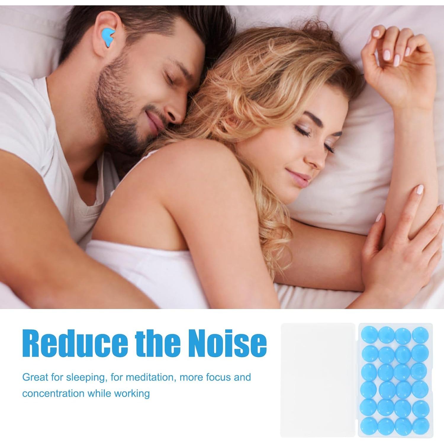 96 Tapones de Silicona Panthra para Dormir y Nadar - Reutilizables