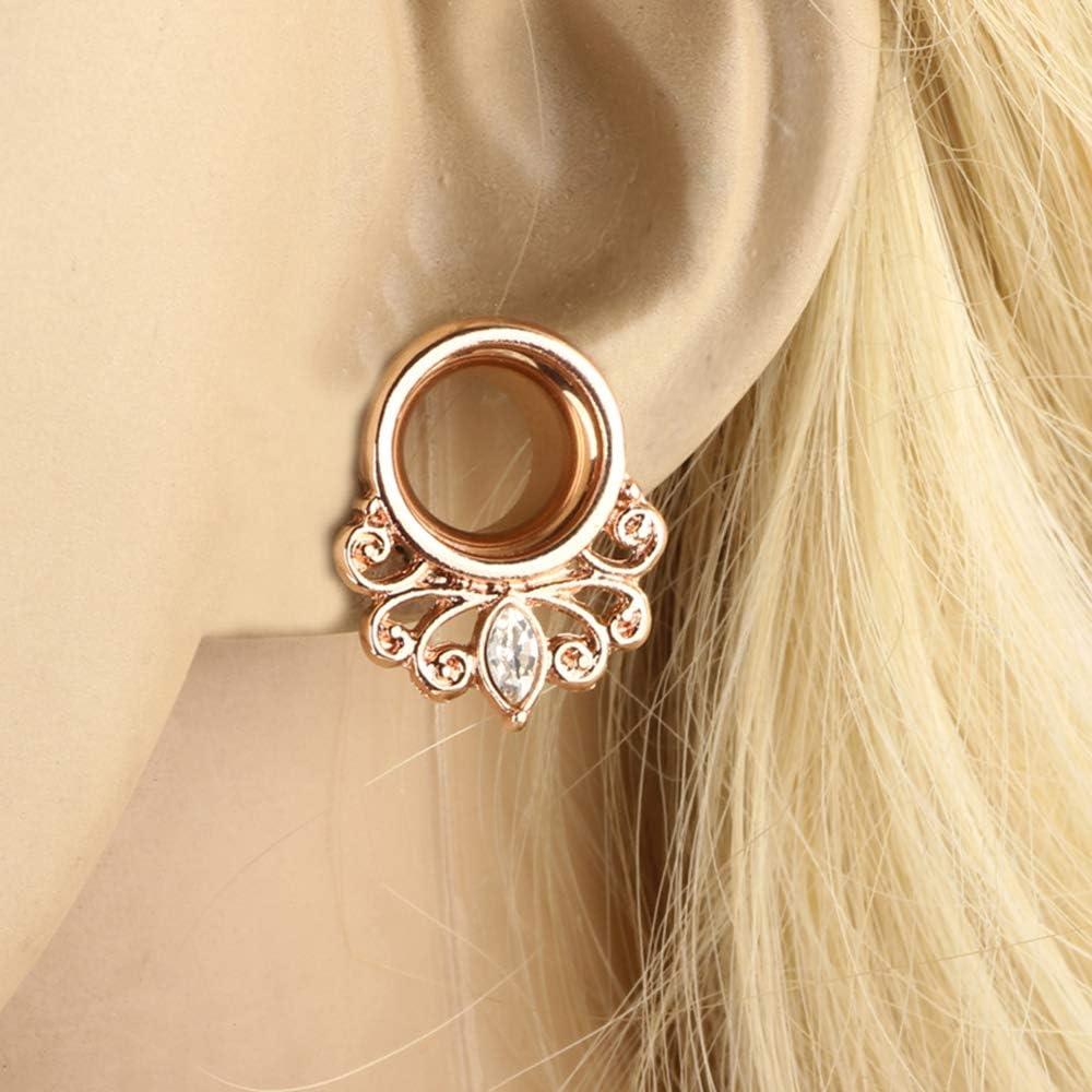 Túnel de Oreja de Acero Inoxidable TianCi 8 Pares 6-16mm