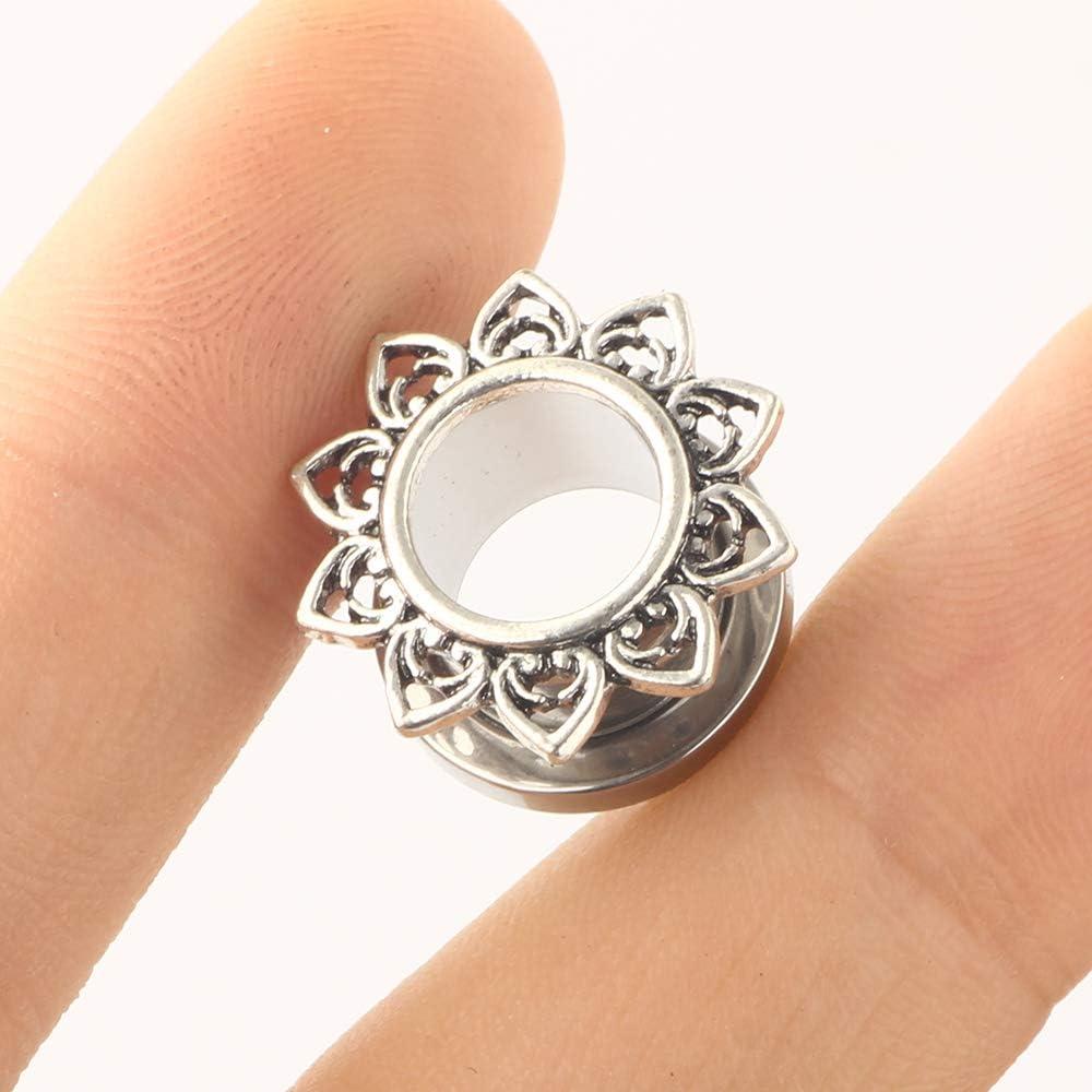 Túnel de Oreja de Acero Inoxidable TianCi 8 Pares 6-16mm