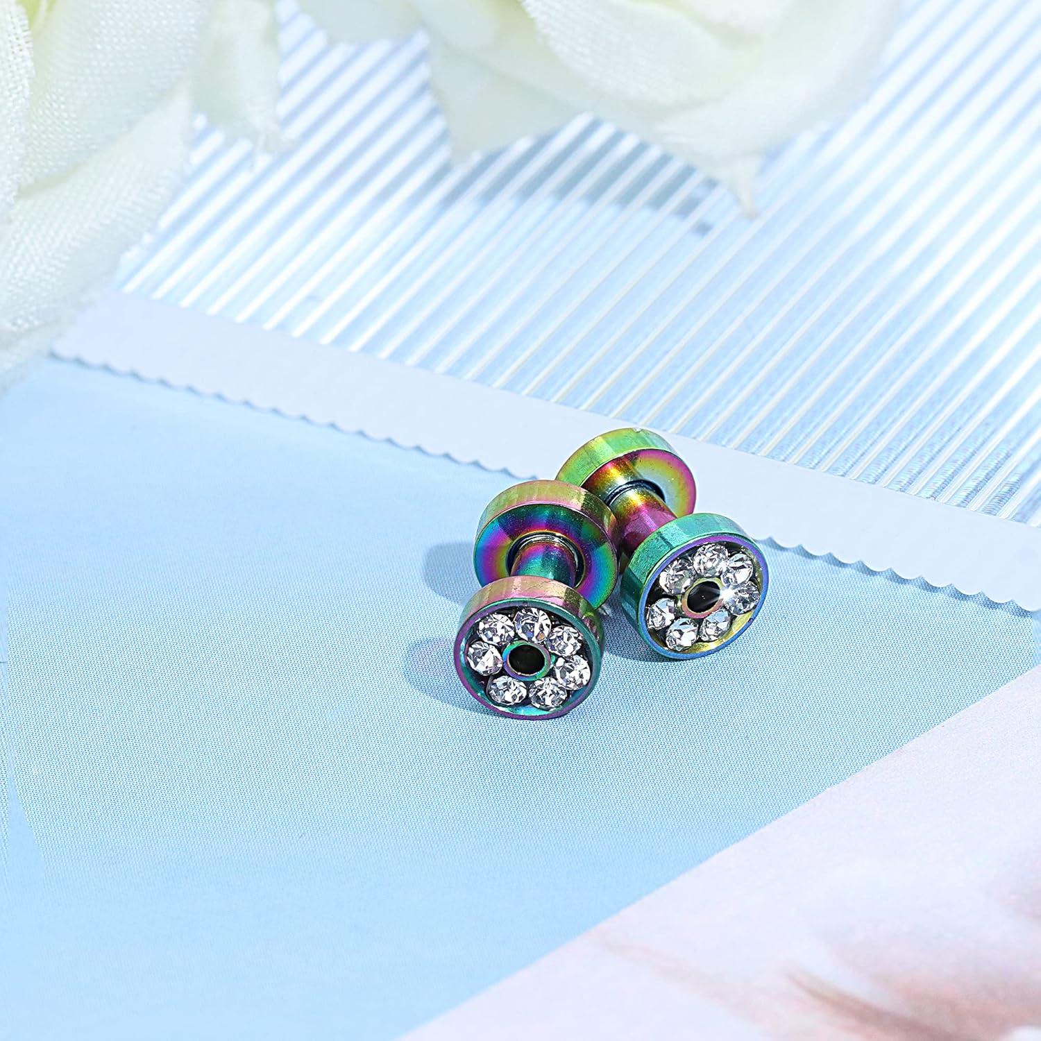 Expansores de Oreja IRONBOX 8 Tamaños Acero Inoxidable 00G