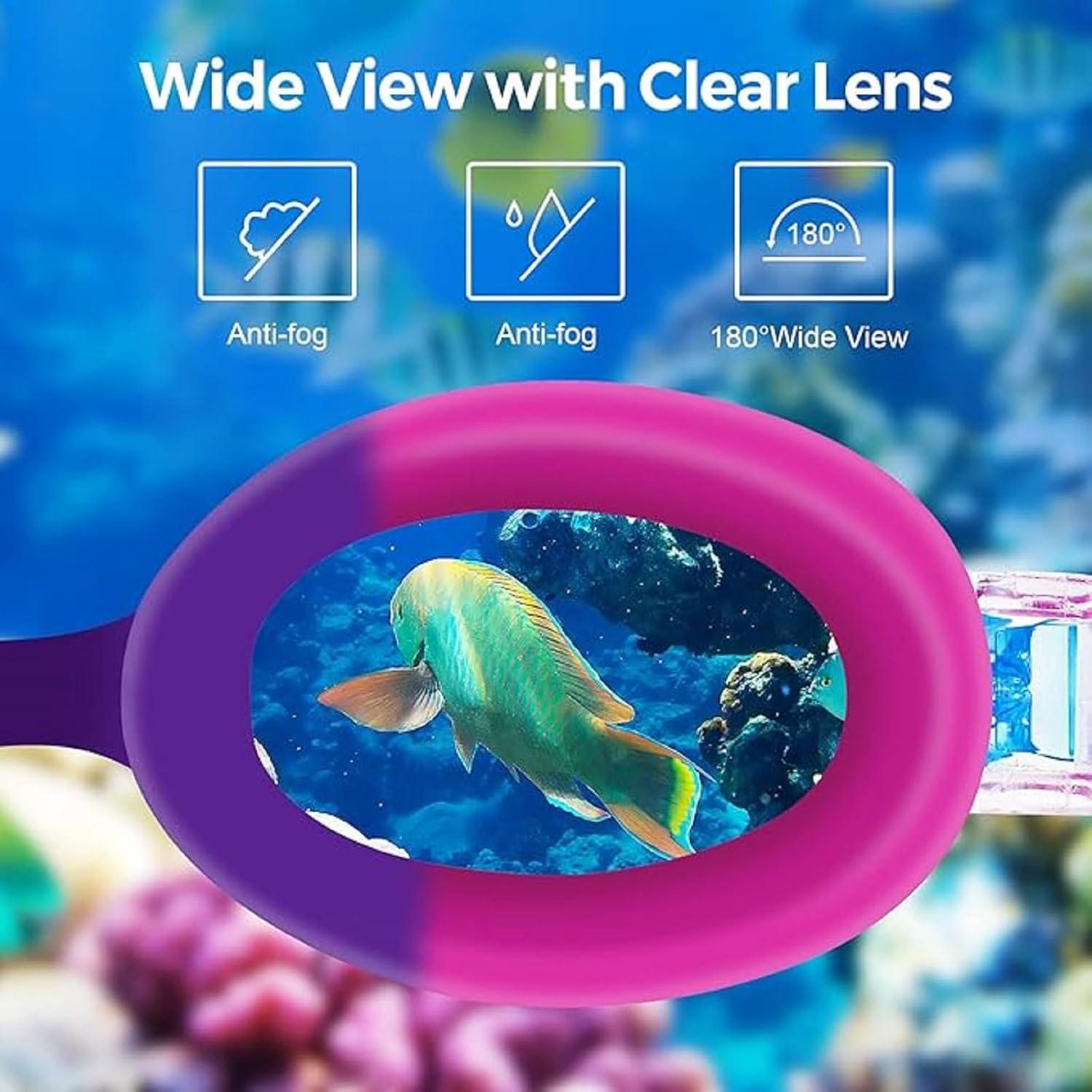 Set de Natación para Niños: Gorro y Gafas Antivaho 3-14 Años