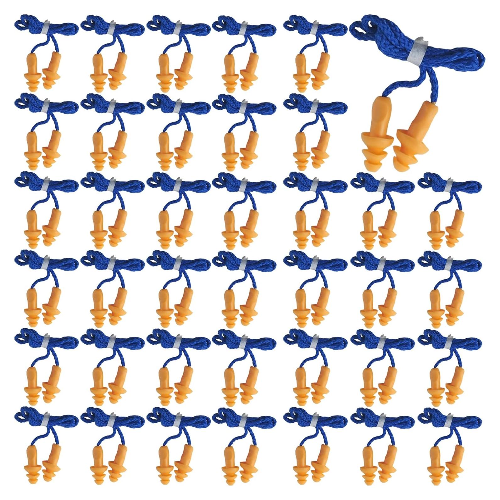 Tapones para Oídos RONYOUNG 100 Pares Silicona Reutilizables