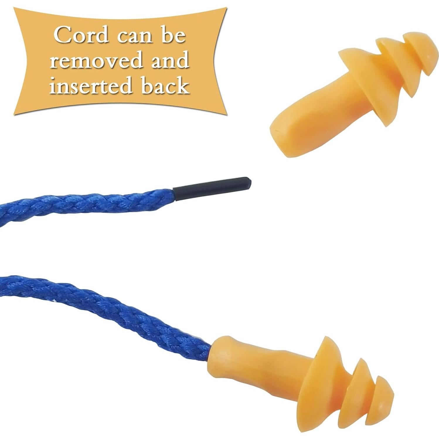 Tapones para Oídos RONYOUNG 100 Pares Silicona Reutilizables