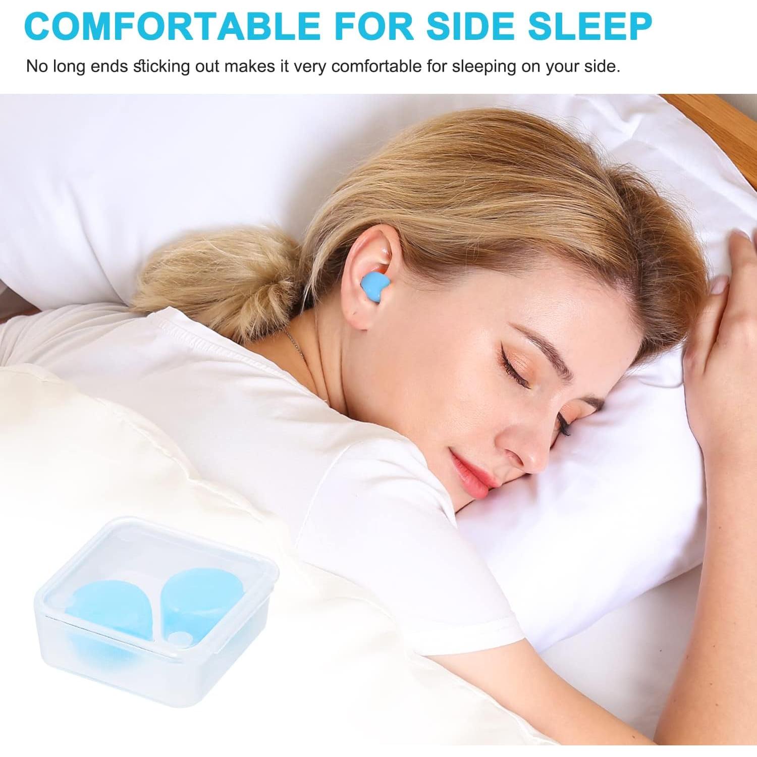 Tapones de Silicona Becheln Reutilizables 30dB para Dormir y Nadar