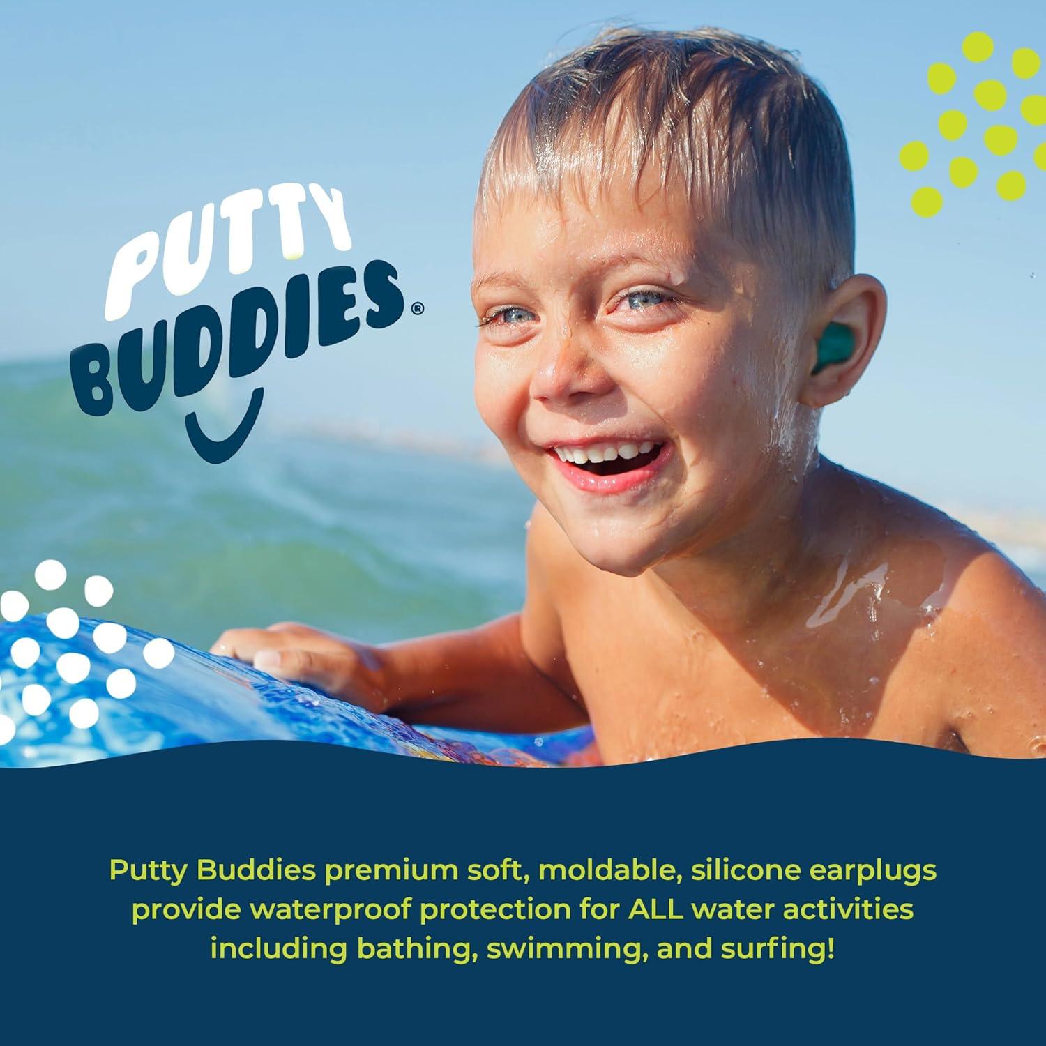 Tapones para Oídos Putty Buddies Earvolution - Silicona Flotante - Paquete de 3