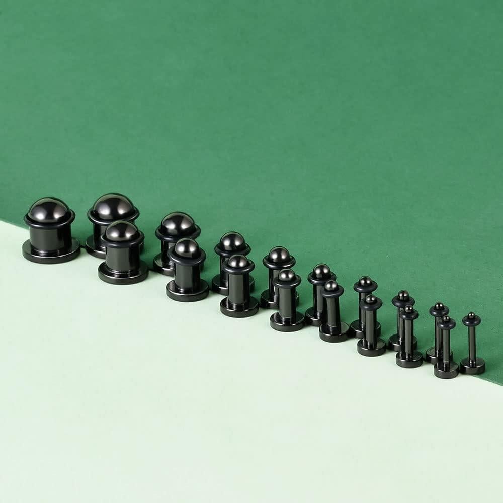 Kit de Estiramiento 18PCS TBOSEN Acero Inoxidable Quirúrgico 14G-00G