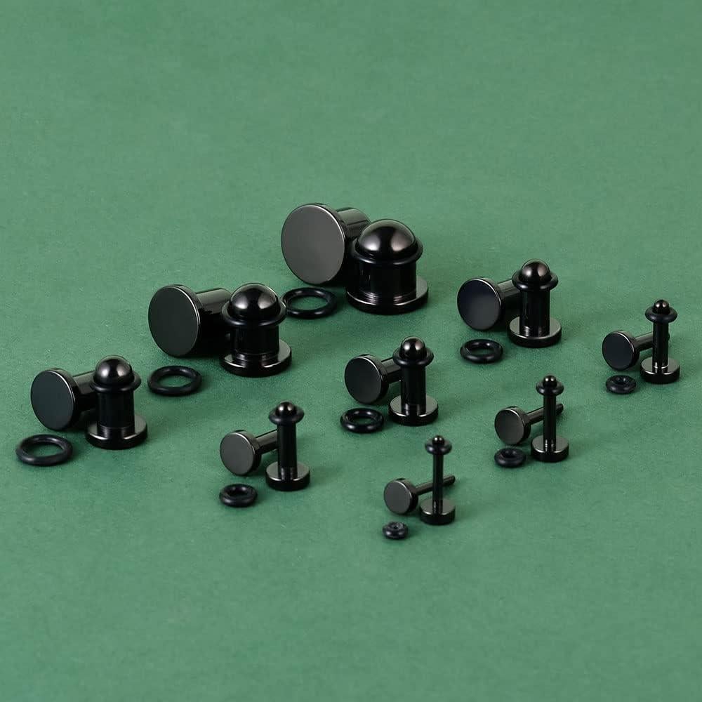 Kit de Estiramiento 18PCS TBOSEN Acero Inoxidable Quirúrgico 14G-00G