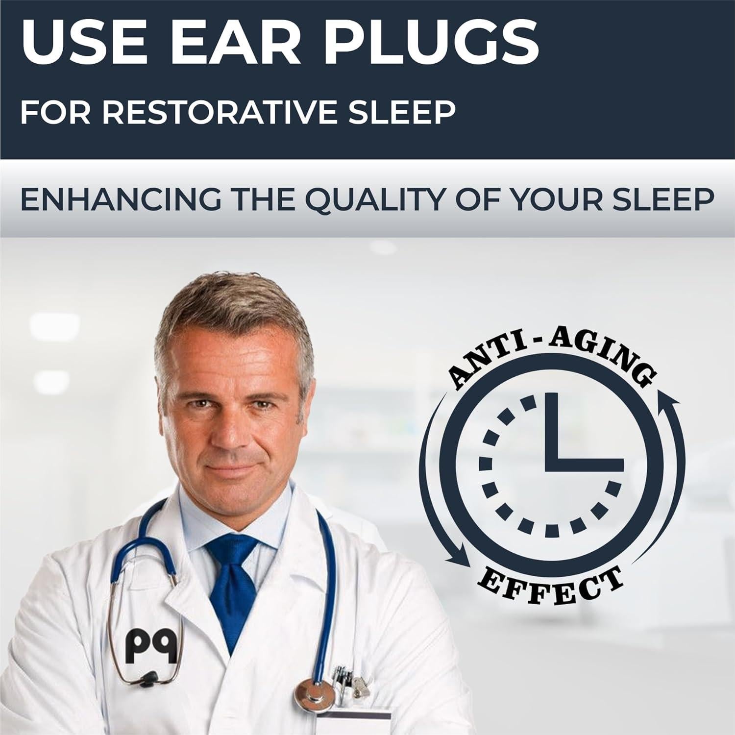 Tapones de Oído de Cera PQ - 50 Almohadillas Cancelación Ruido 32dB