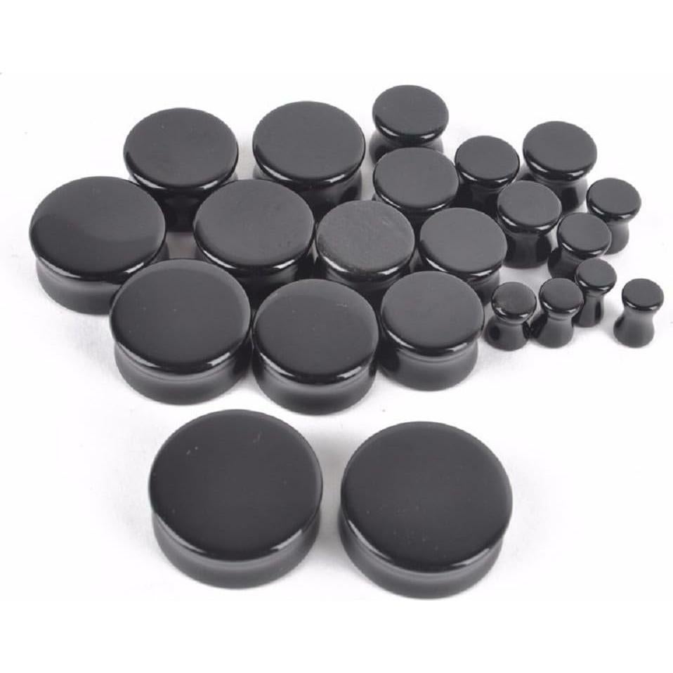 Pendientes de Piedra Natural Kokoma con Tapones de Oreja 25mm