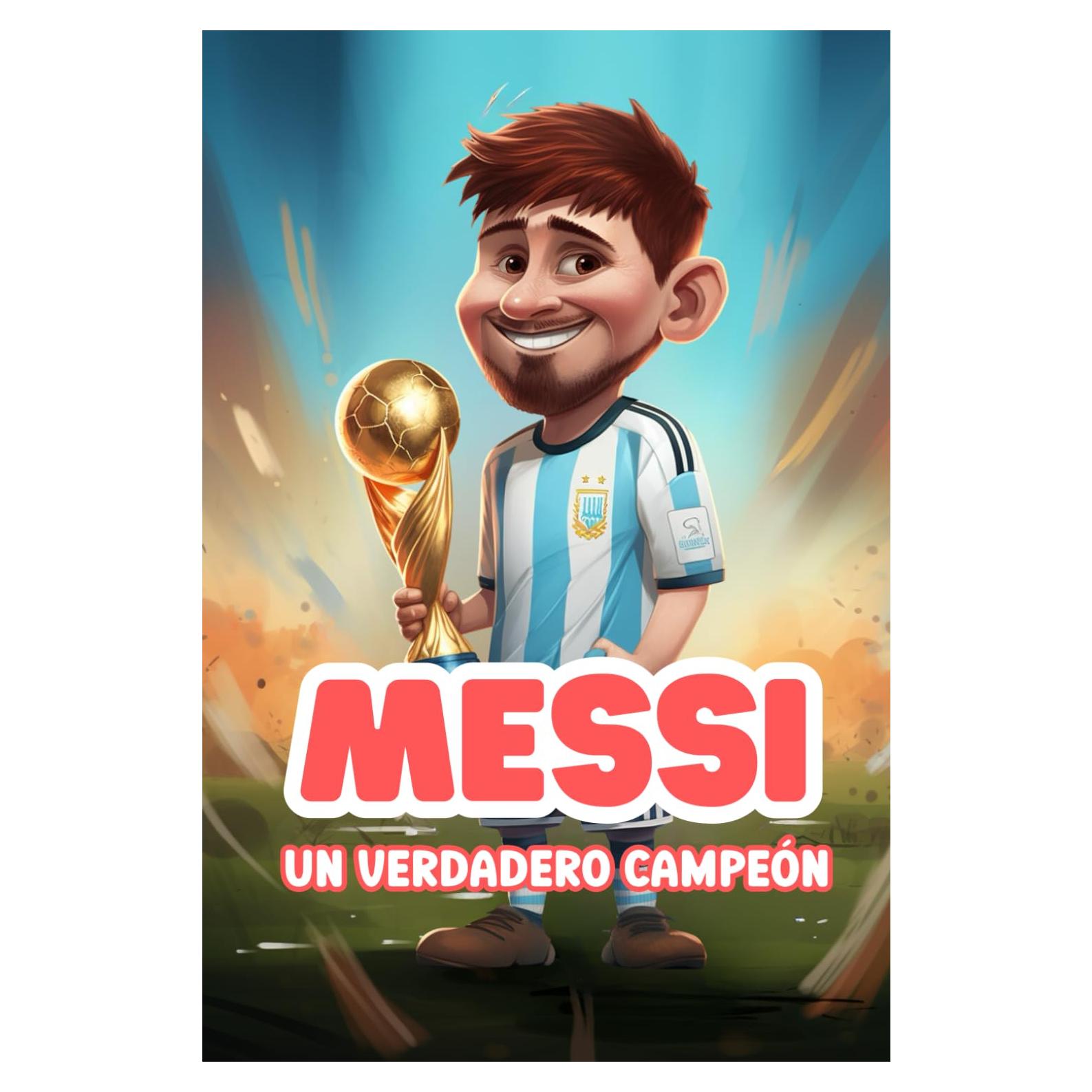 Messi: Un Verdadero Campeón: Libro ilustrado inspirador sobre Lionel Messi para niños (Biografías deportivas para niños) (Spanish Edition)