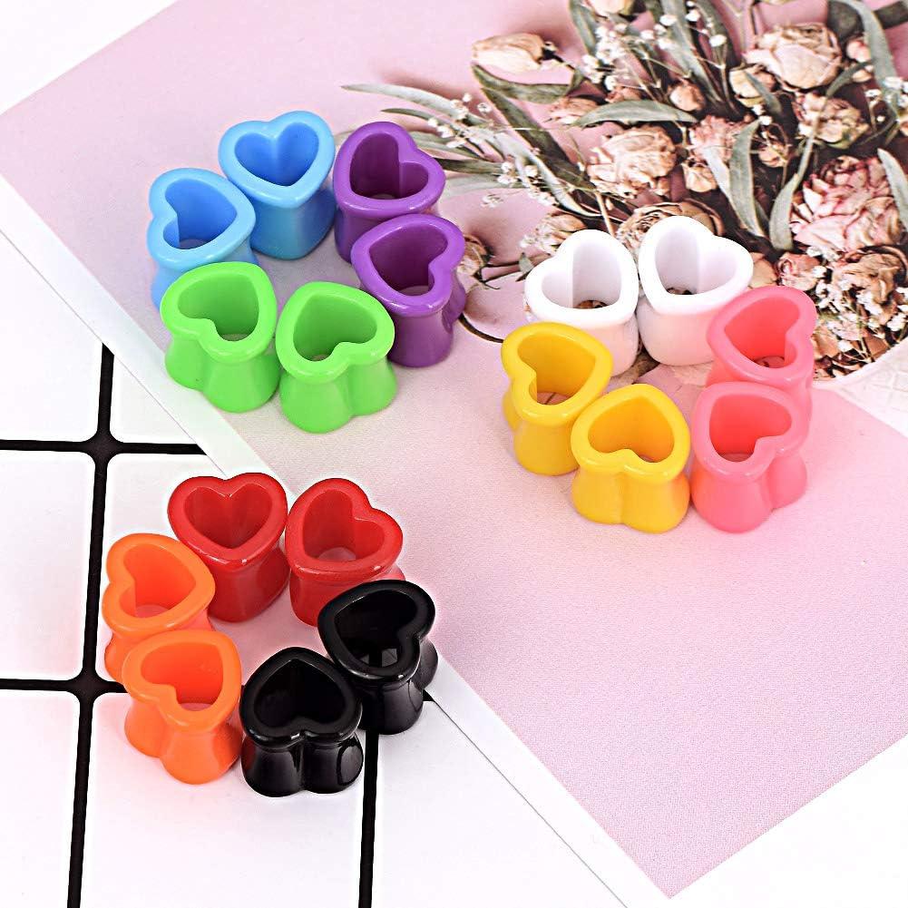 Set de Tapones para Oídos Acrílico Qmcandy 9 Pares 13/16" (20mm)