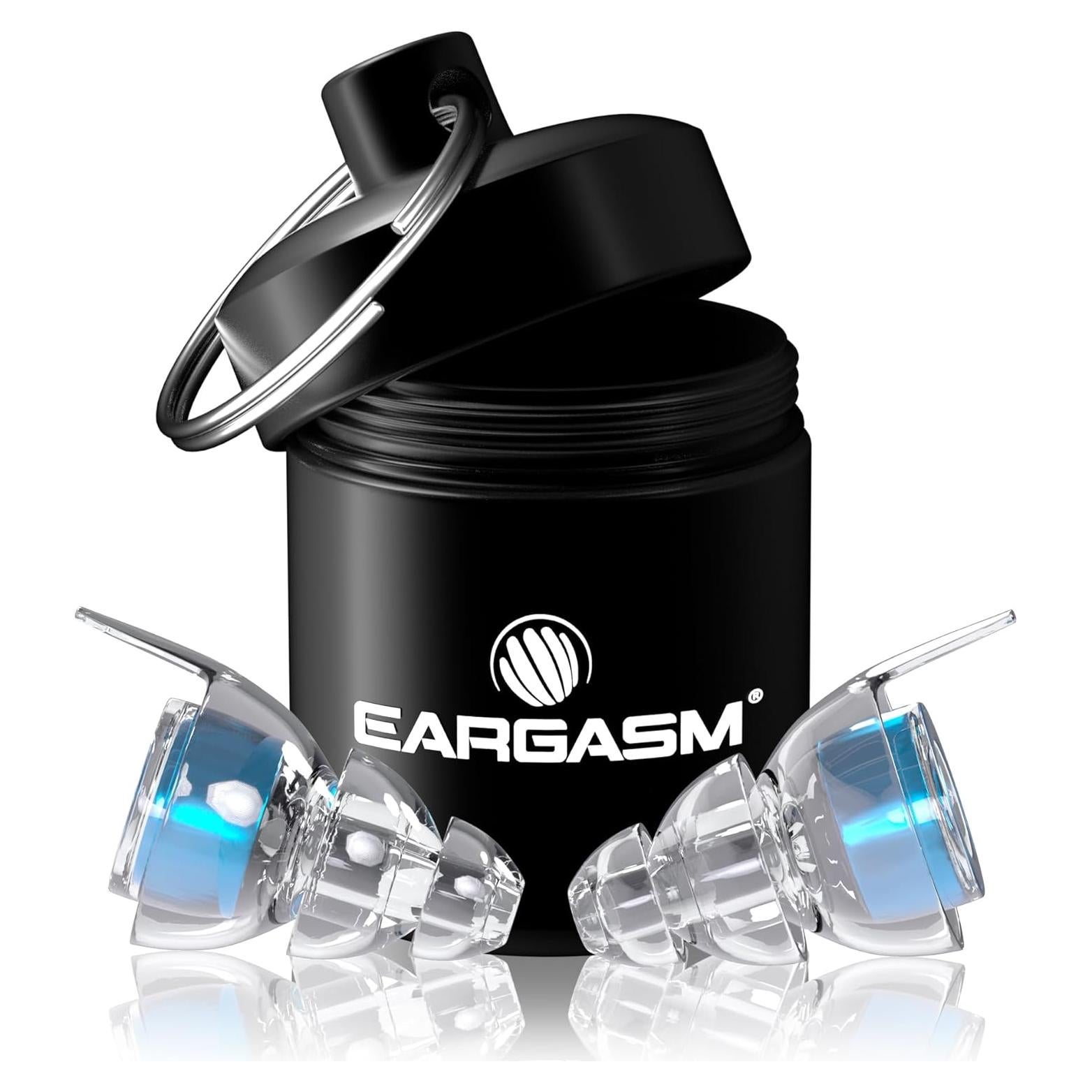 Tapones para oídos Eargasm Azul Alta Fidelidad Reutilizables