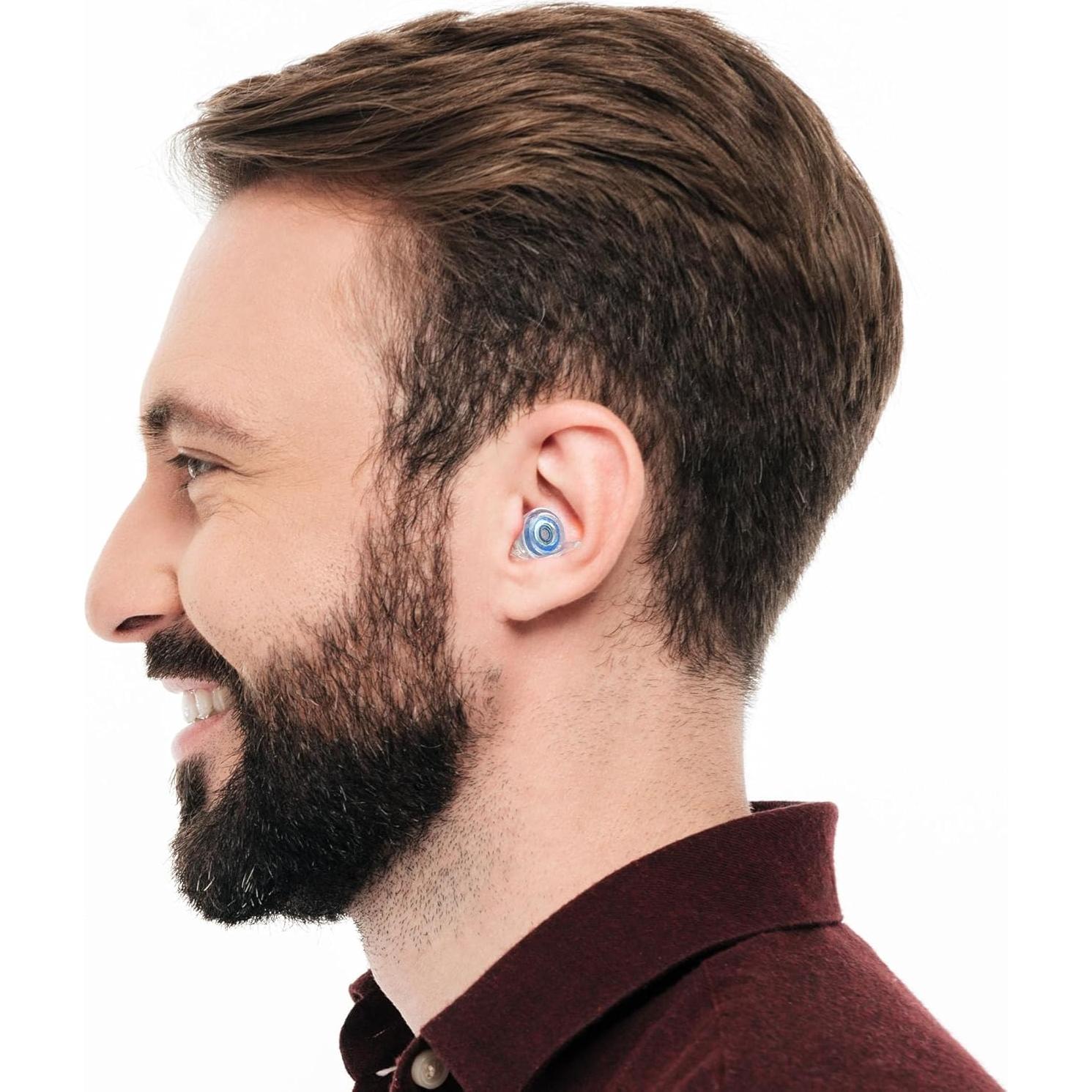 Tapones para oídos Eargasm Azul Alta Fidelidad Reutilizables