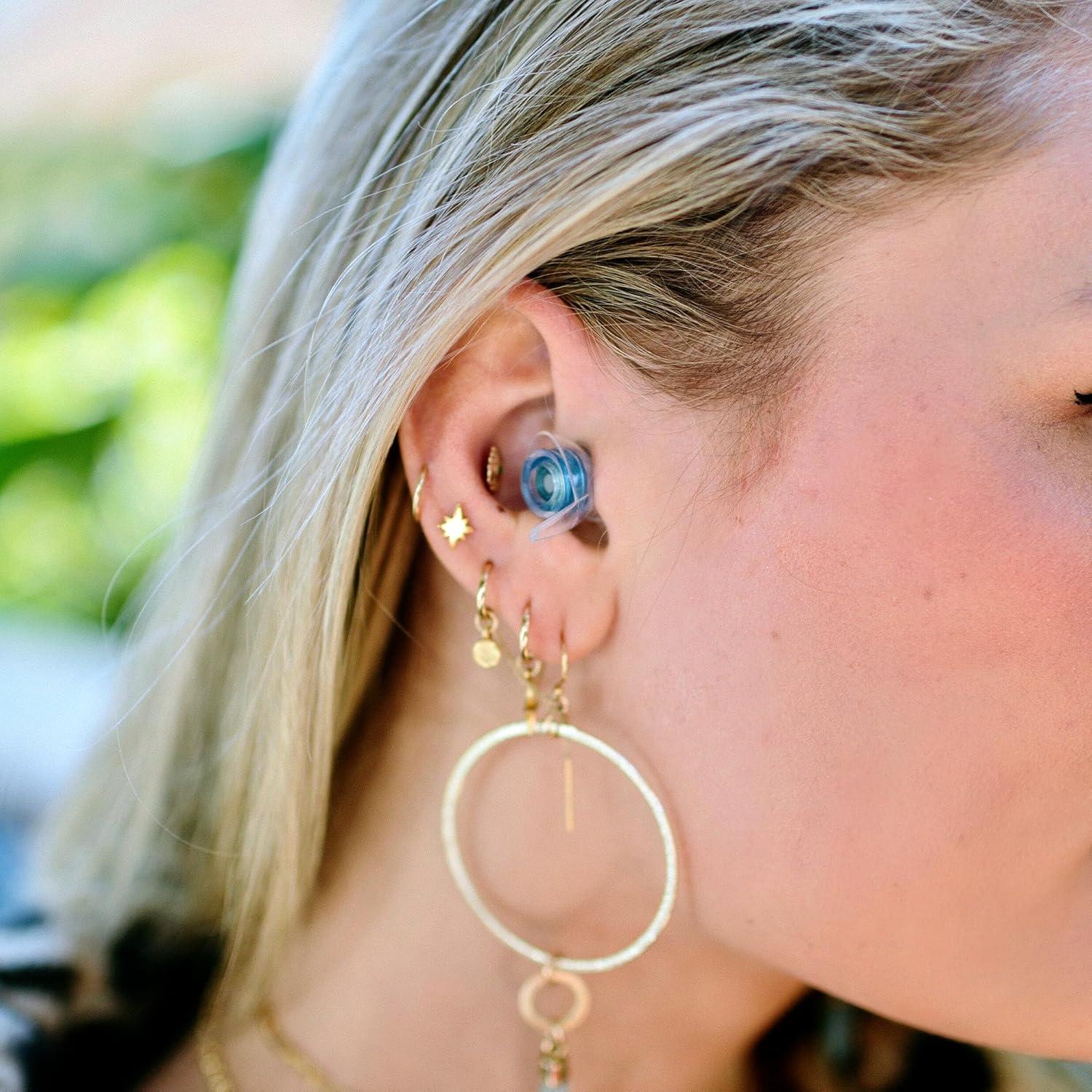 Tapones para oídos Eargasm Azul Alta Fidelidad Reutilizables