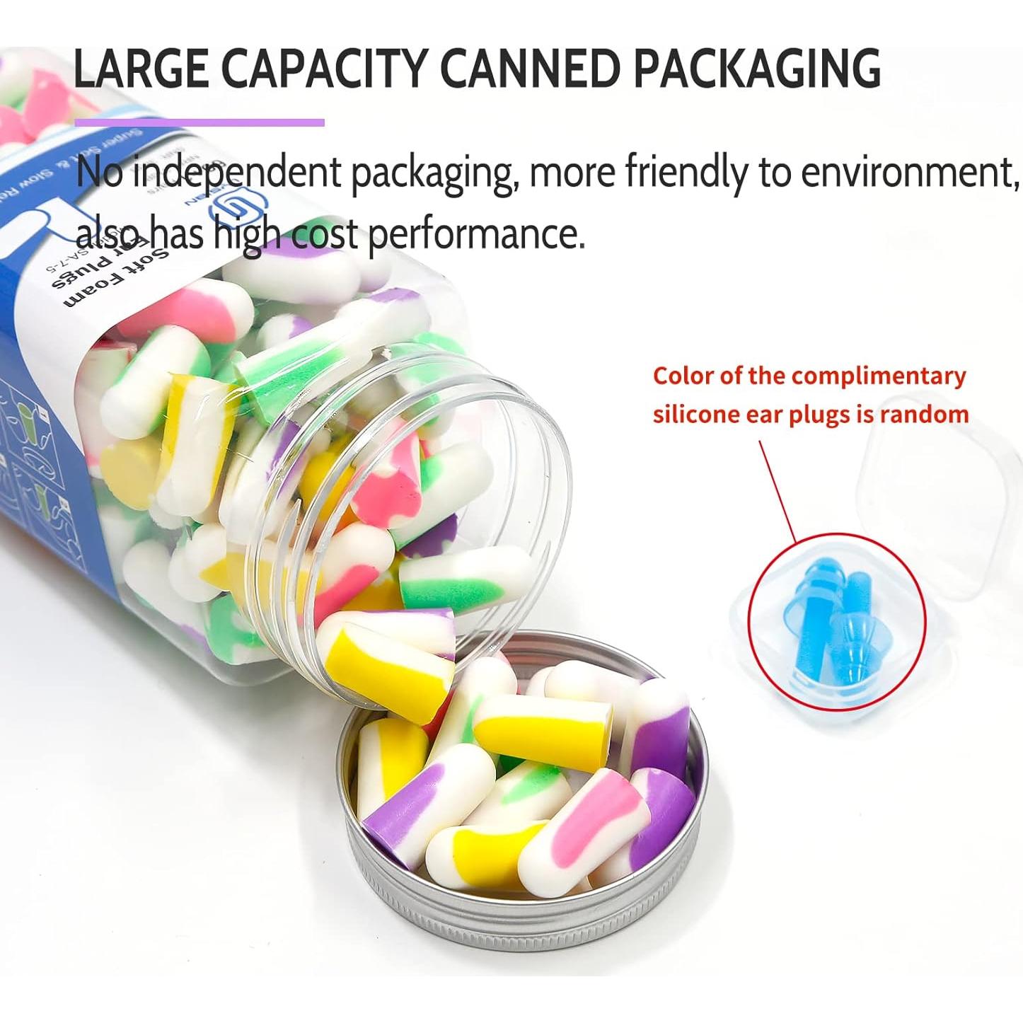 Tapones de Espuma LYSIAN Ultra Suaves 60 Pares Multicolor 38dB