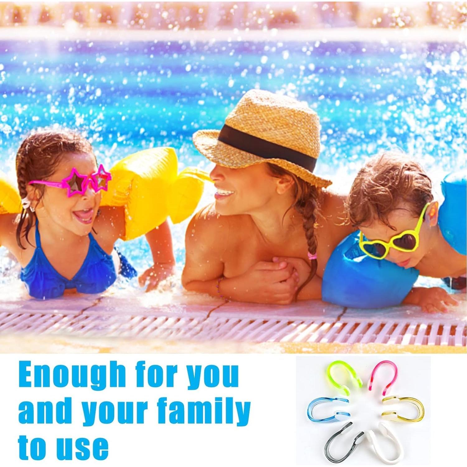 Clip de Nariz para Nadar Botee - 6 Piezas Silicona Reutilizable