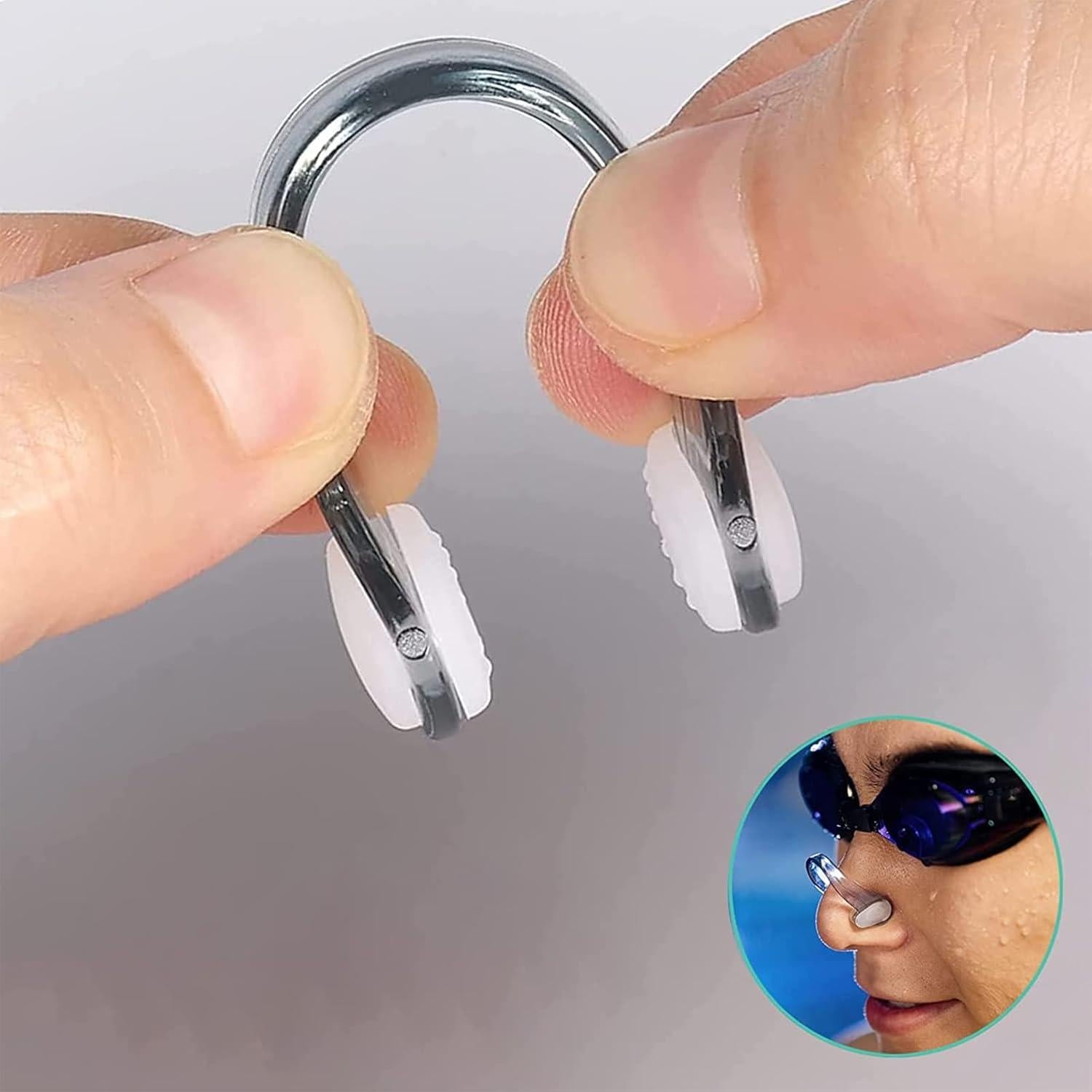Clip de Nariz para Nadar Botee - 6 Piezas Silicona Reutilizable