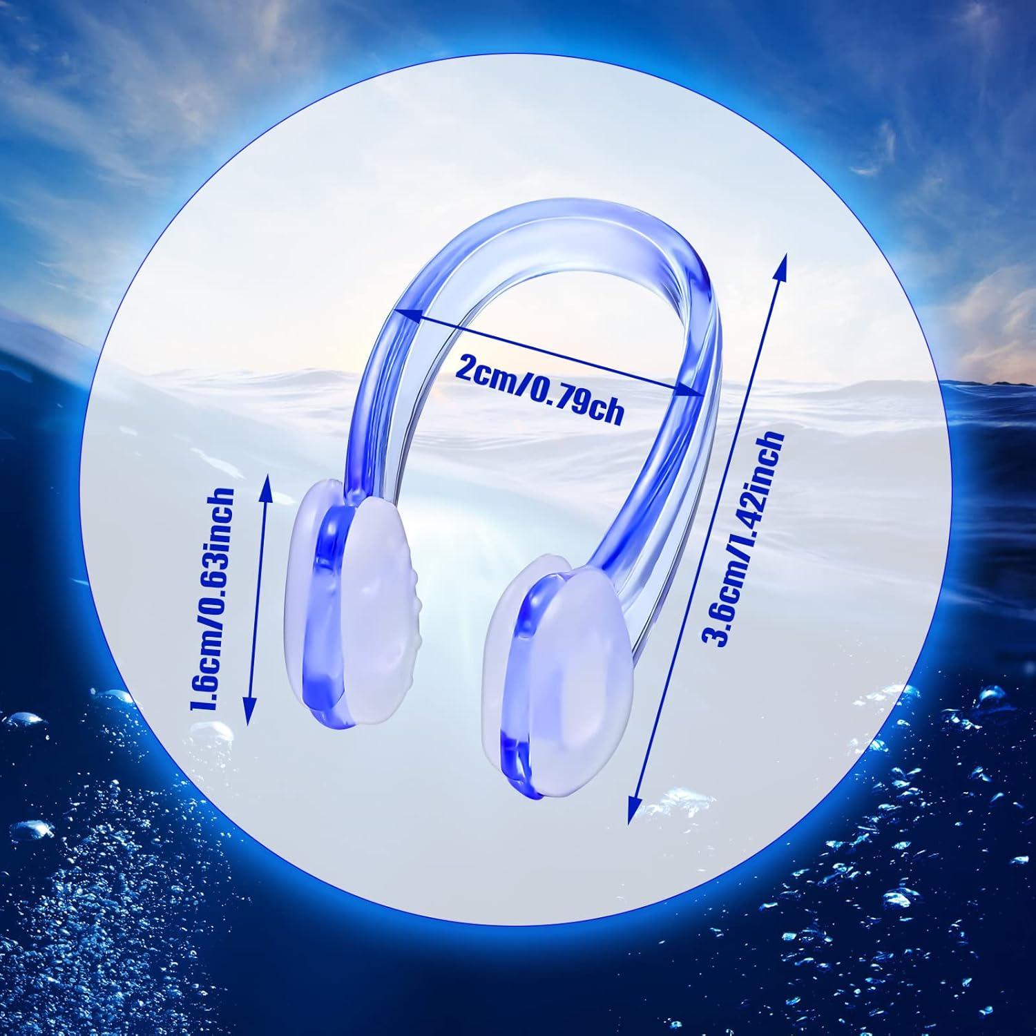 Clips de Nariz para Nadar Lothee - 12 Piezas Silicona 3.6 cm