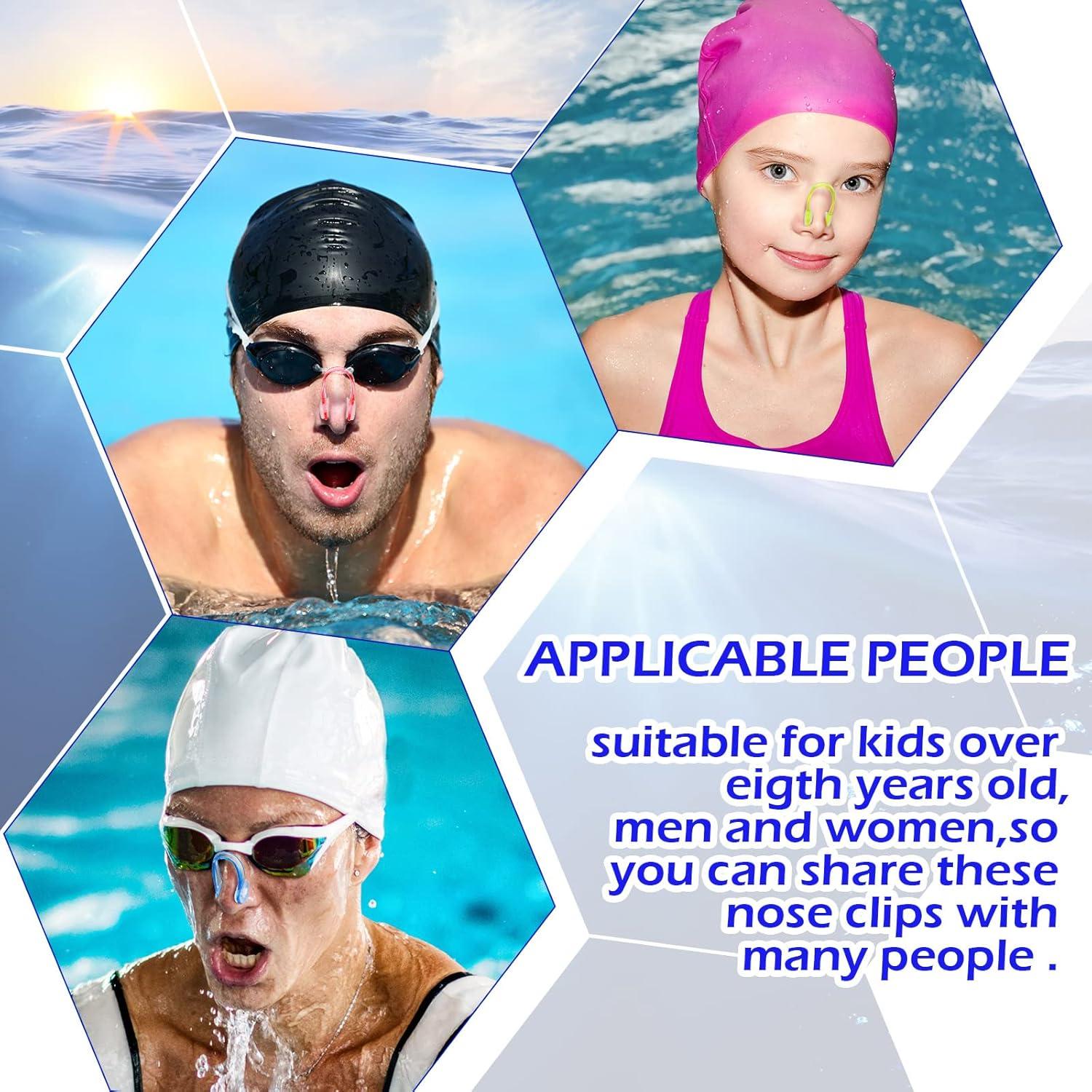 Clips de Nariz para Nadar Lothee - 12 Piezas Silicona 3.6 cm