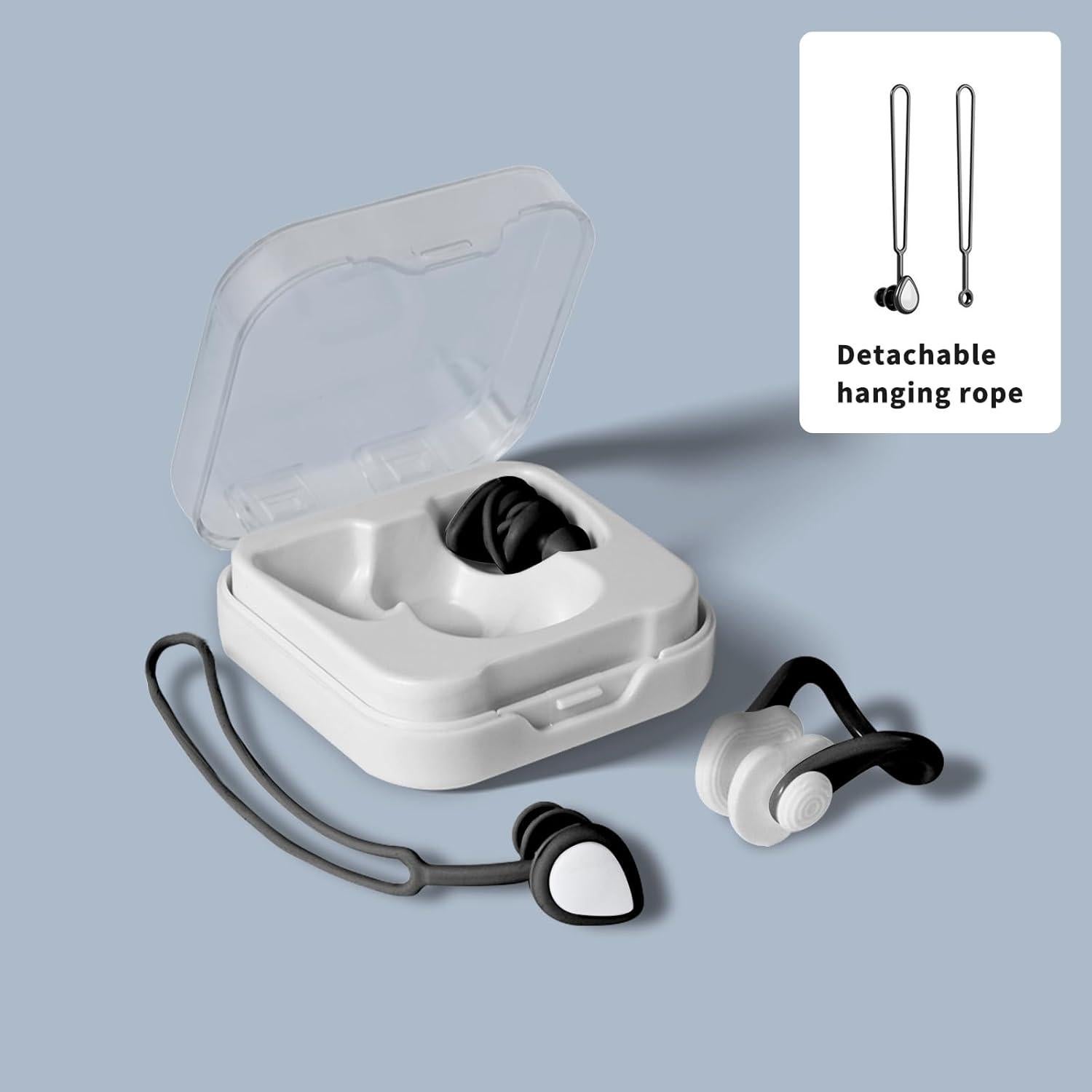 Tapones para Oídos y Clip para Nariz Youtushi - Negro