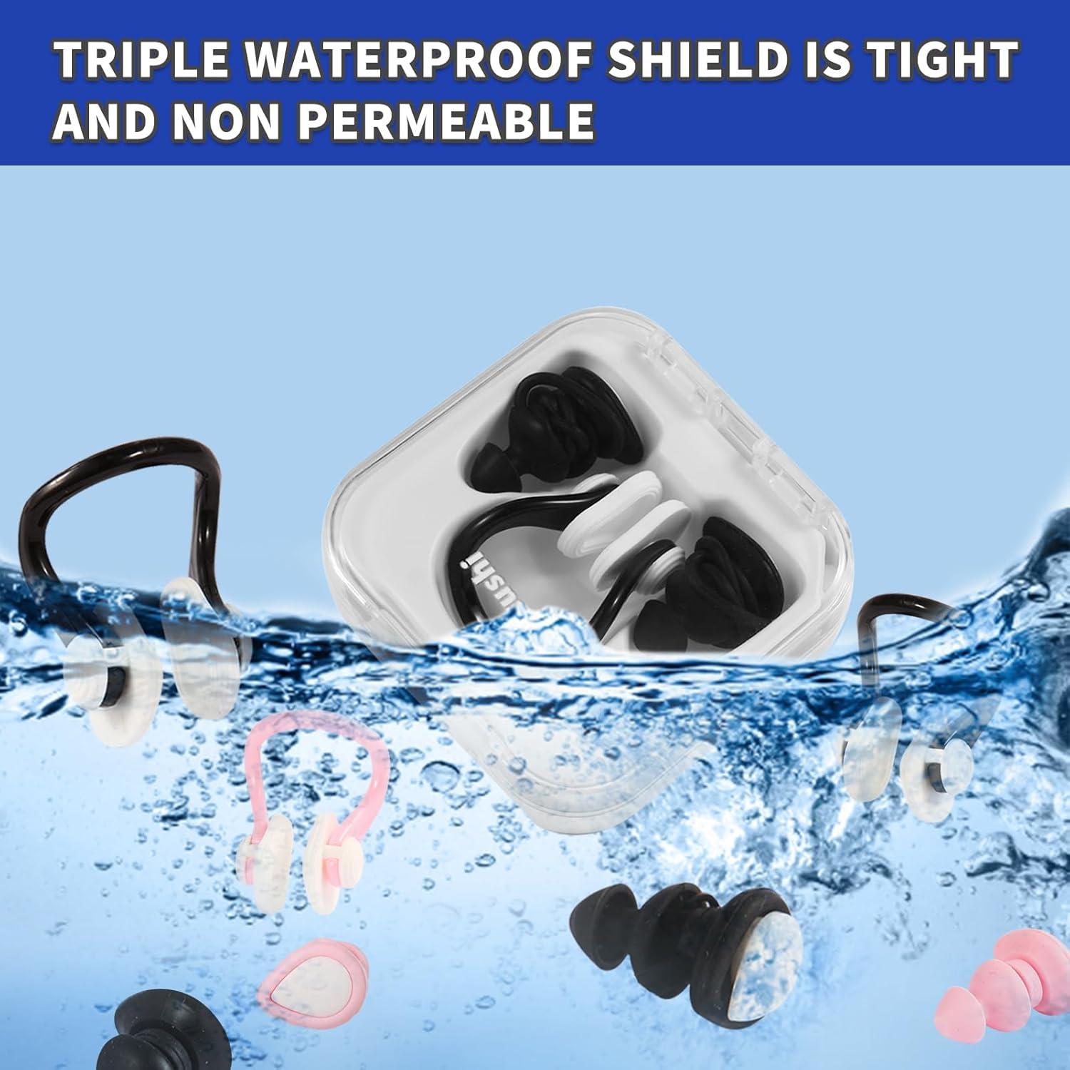 Tapones para Oídos y Clip para Nariz Youtushi - Negro